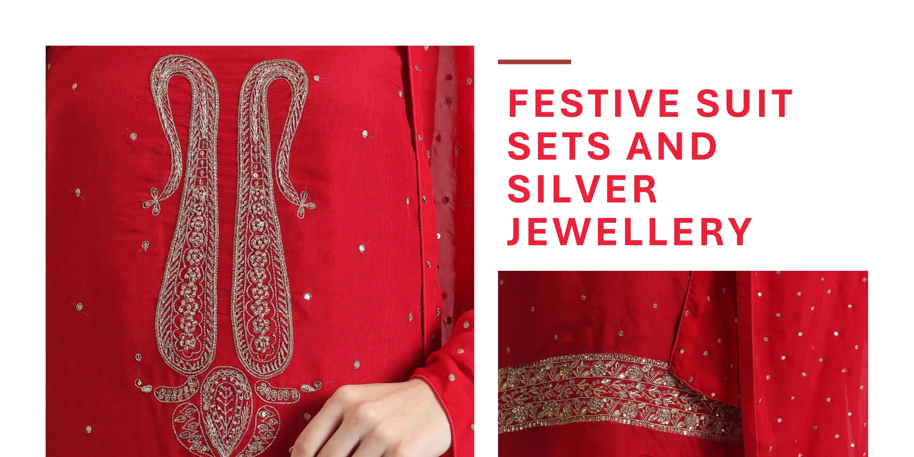 Celebrate in Style: Festive Suit Sets and Silver Jewellery from The Weavers Shop by Raavi