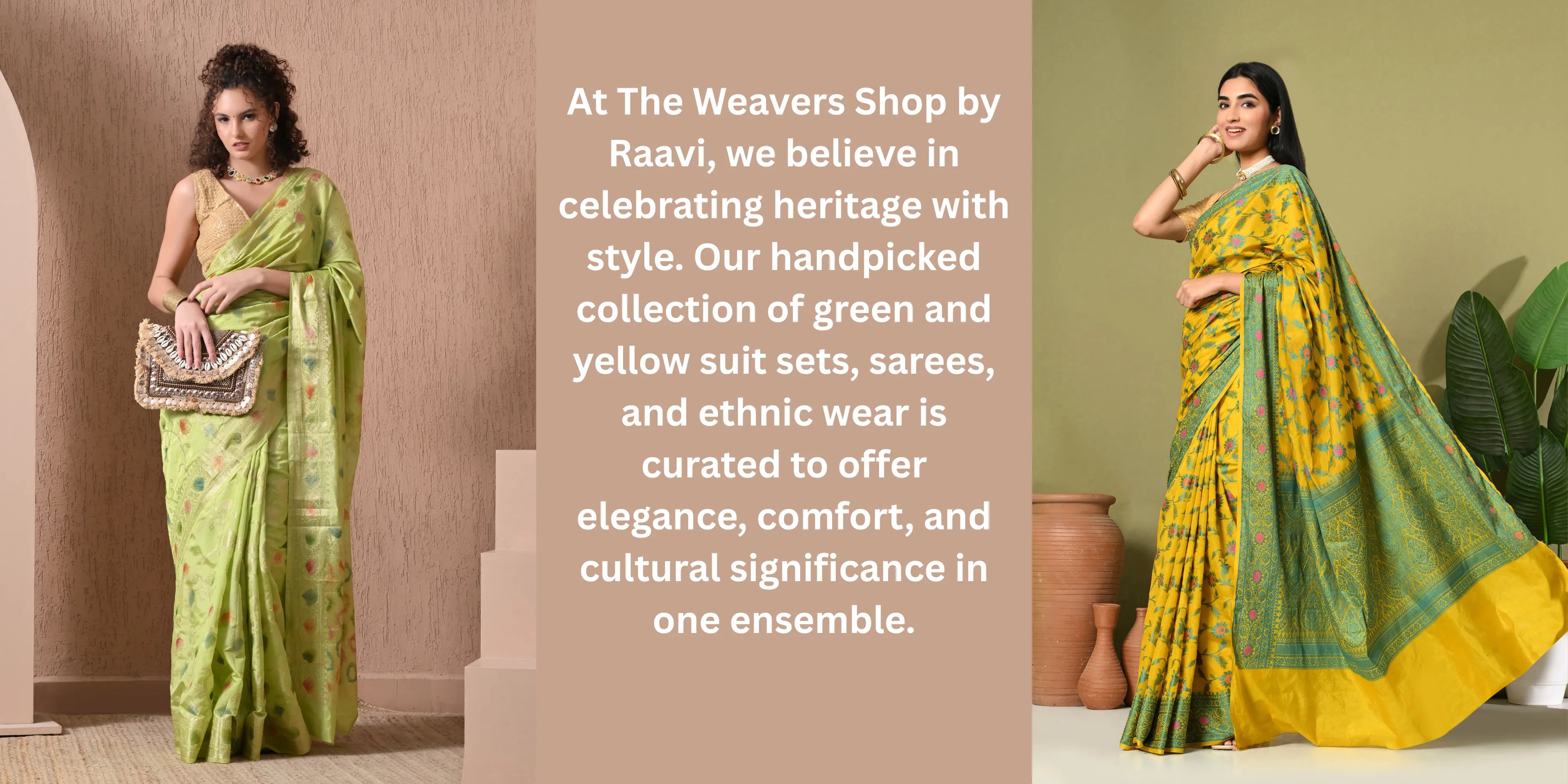 Green and Yellow Elegance in Indian Ethnic Wear: A Timeless Choice for Every Celebration