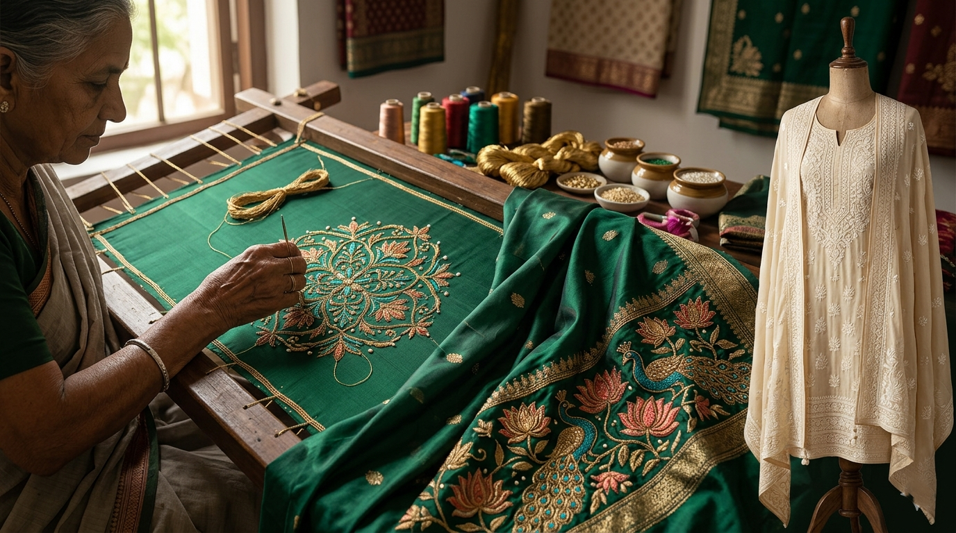 Why Choose Hand Embroidery? The Ultimate Guide to Sarees and Suits