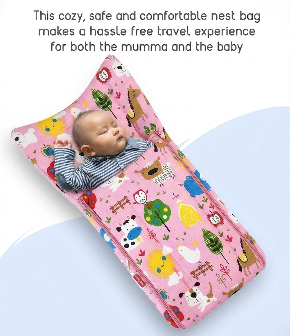 Happy Farm Baby Sleeping Bag & Carry Nest