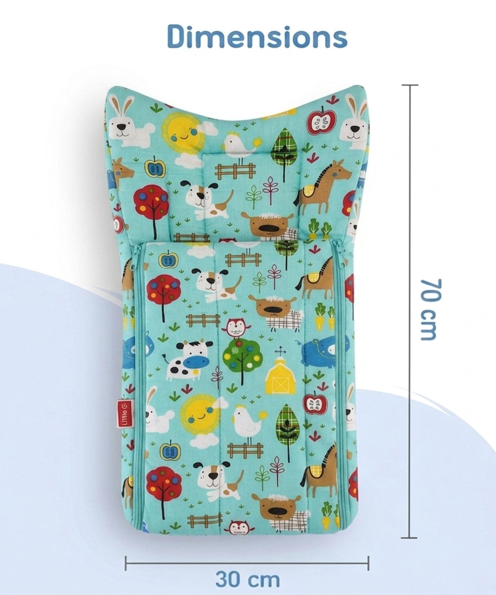 Unisex Green & Multi Printed Pure Cotton  Sleeping Bag