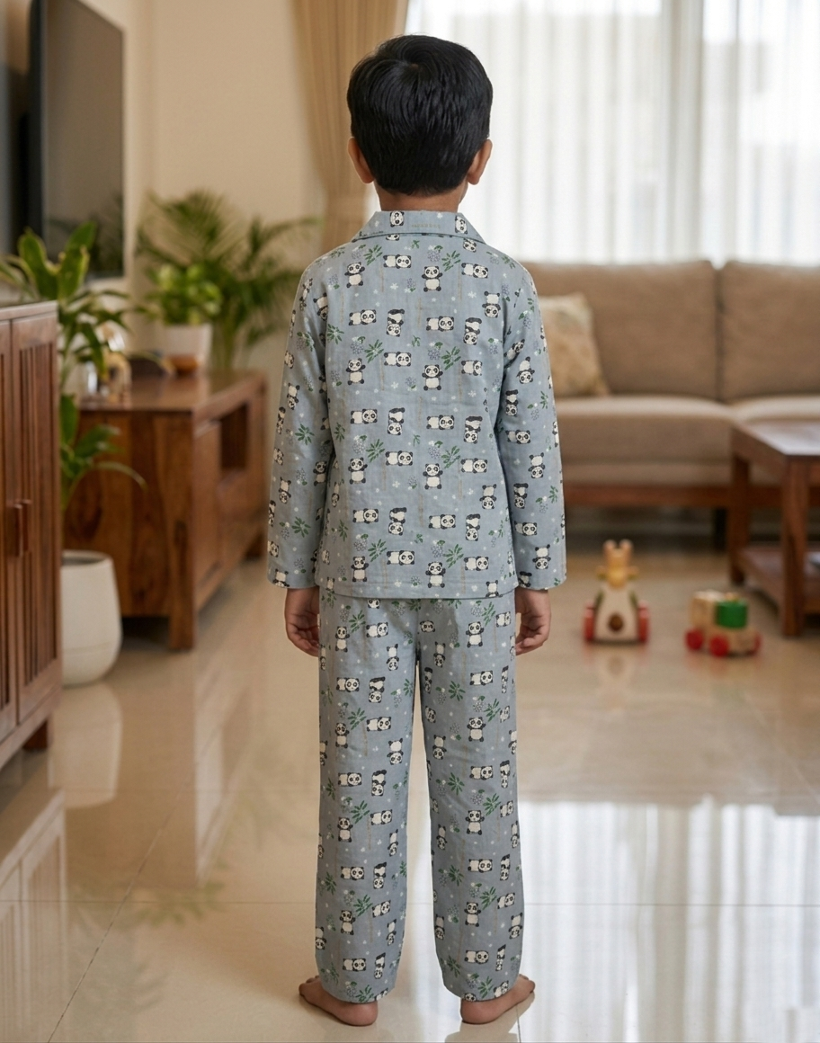 Boys' Panda Print Night Suit