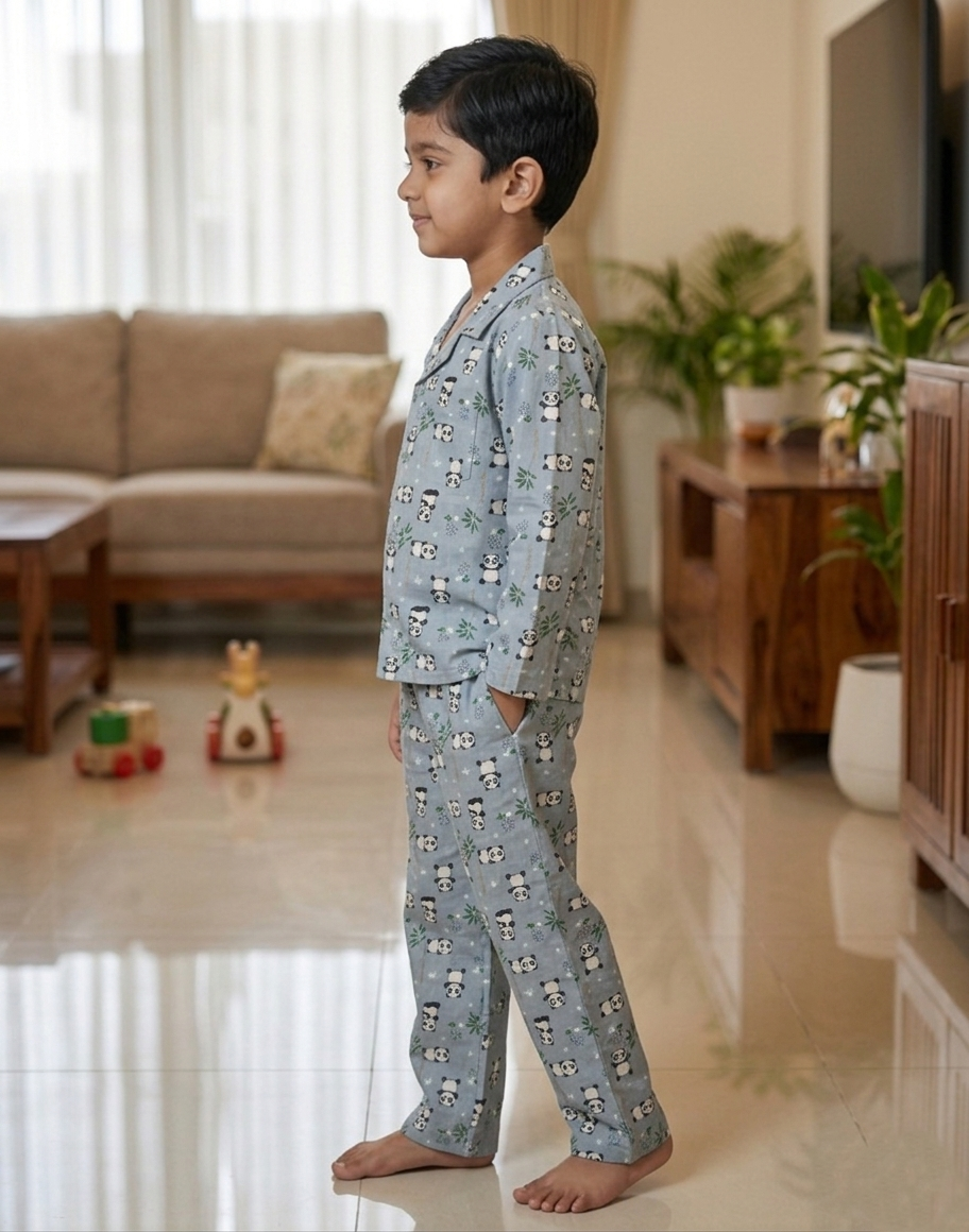 Boys' Panda Print Night Suit