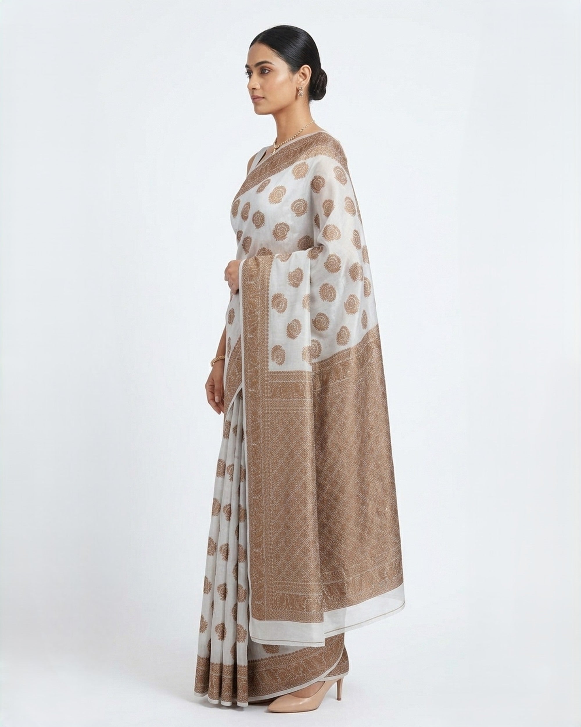 Woven Design Banarasi Silk Saree with Zari Border
