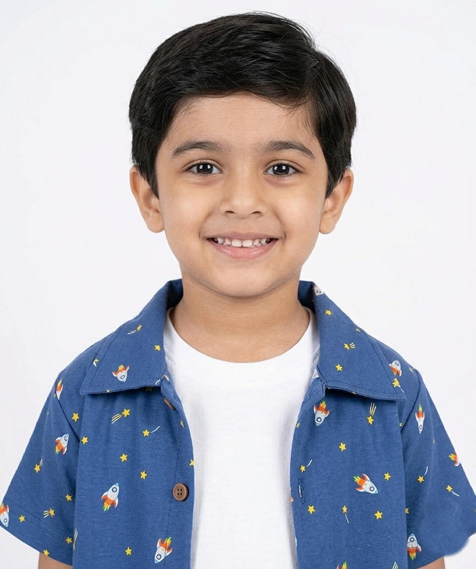 Boys' 3-Piece Rocket Print Poly-Knit Baba Suit