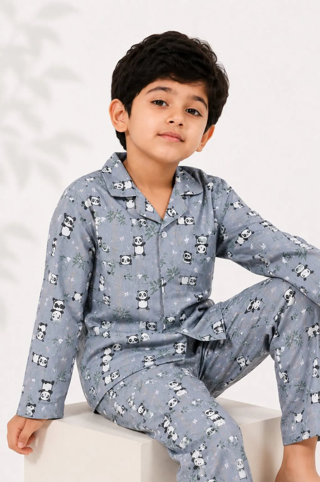 Boys' Panda Print Night Suit