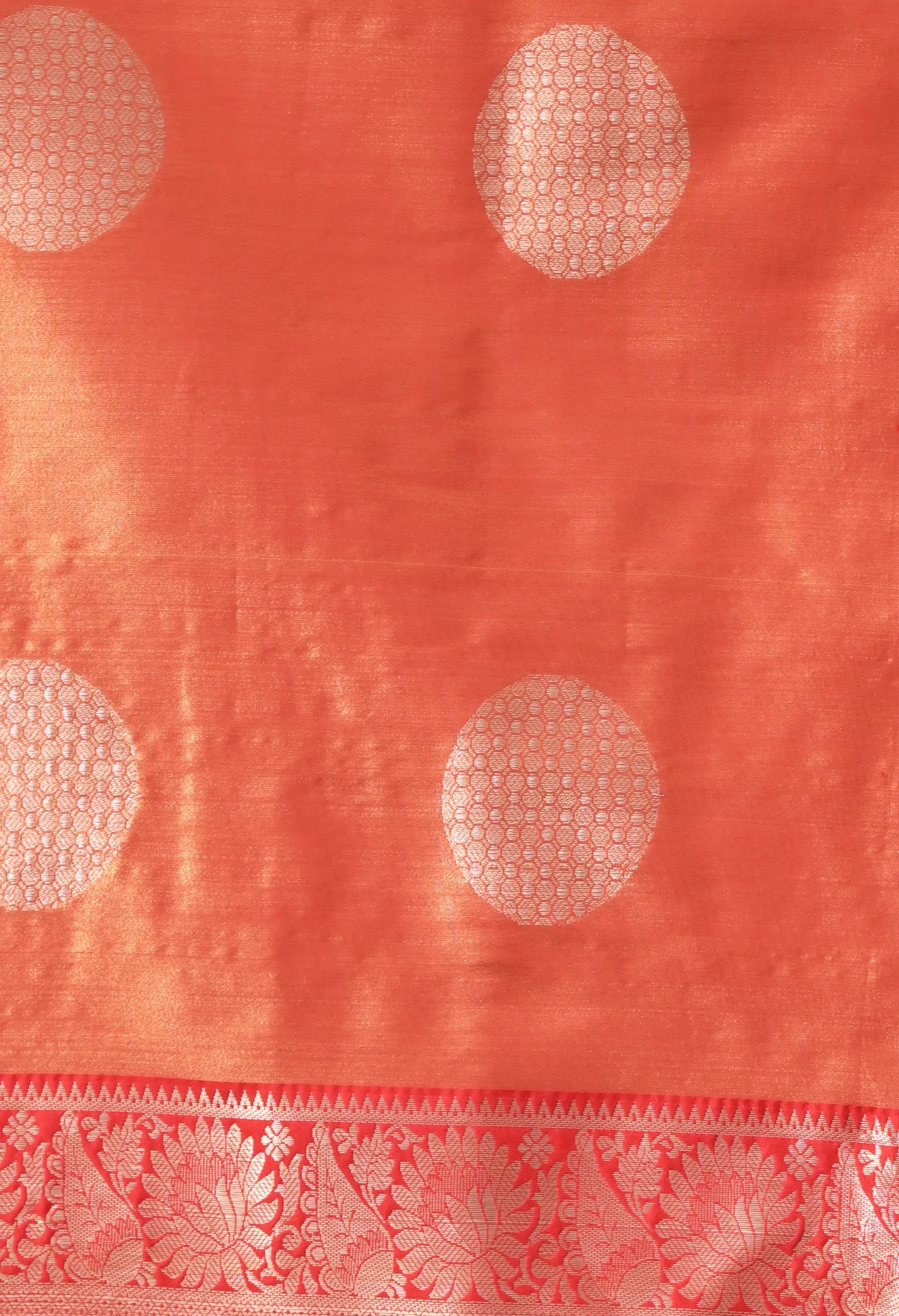 Radiant Pink Silk Blend Kanjeevaram Style Saree
