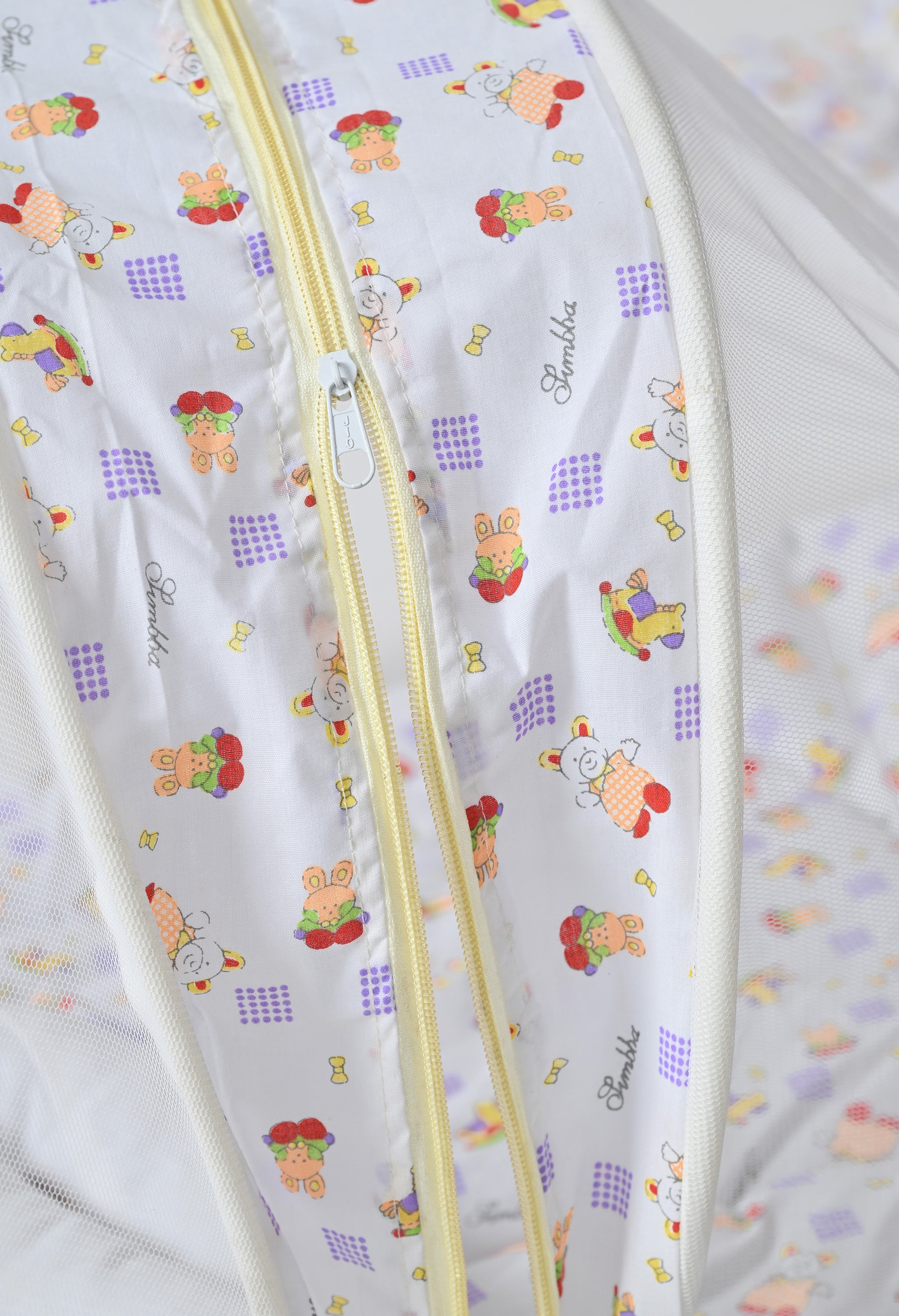 Unisex 5-Piece Newborn Baby Bedding Combo Set - Printed Mattress with Mosquito Net, Sleeping Bag, and Bolsters