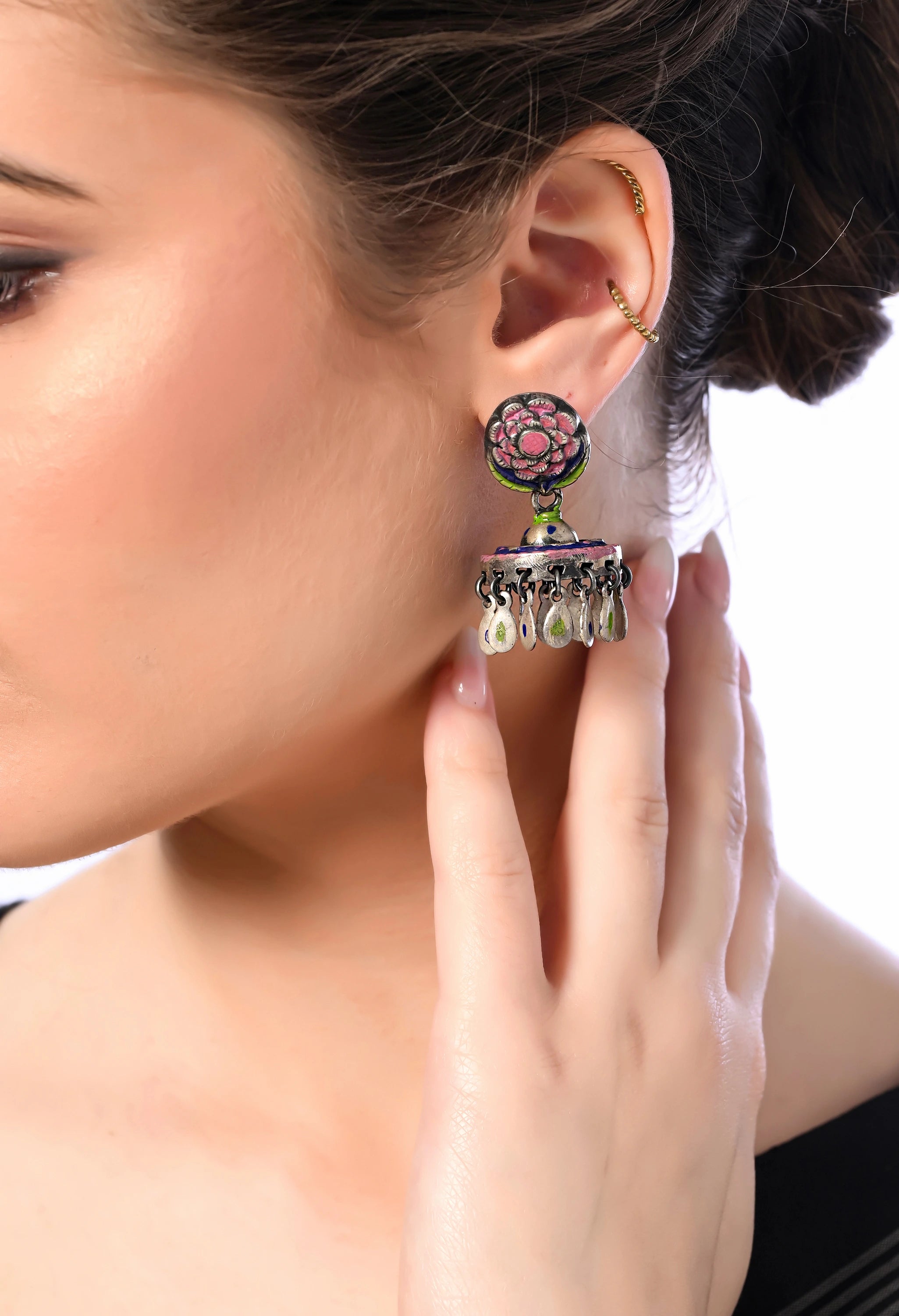 Pure silver earrings online India