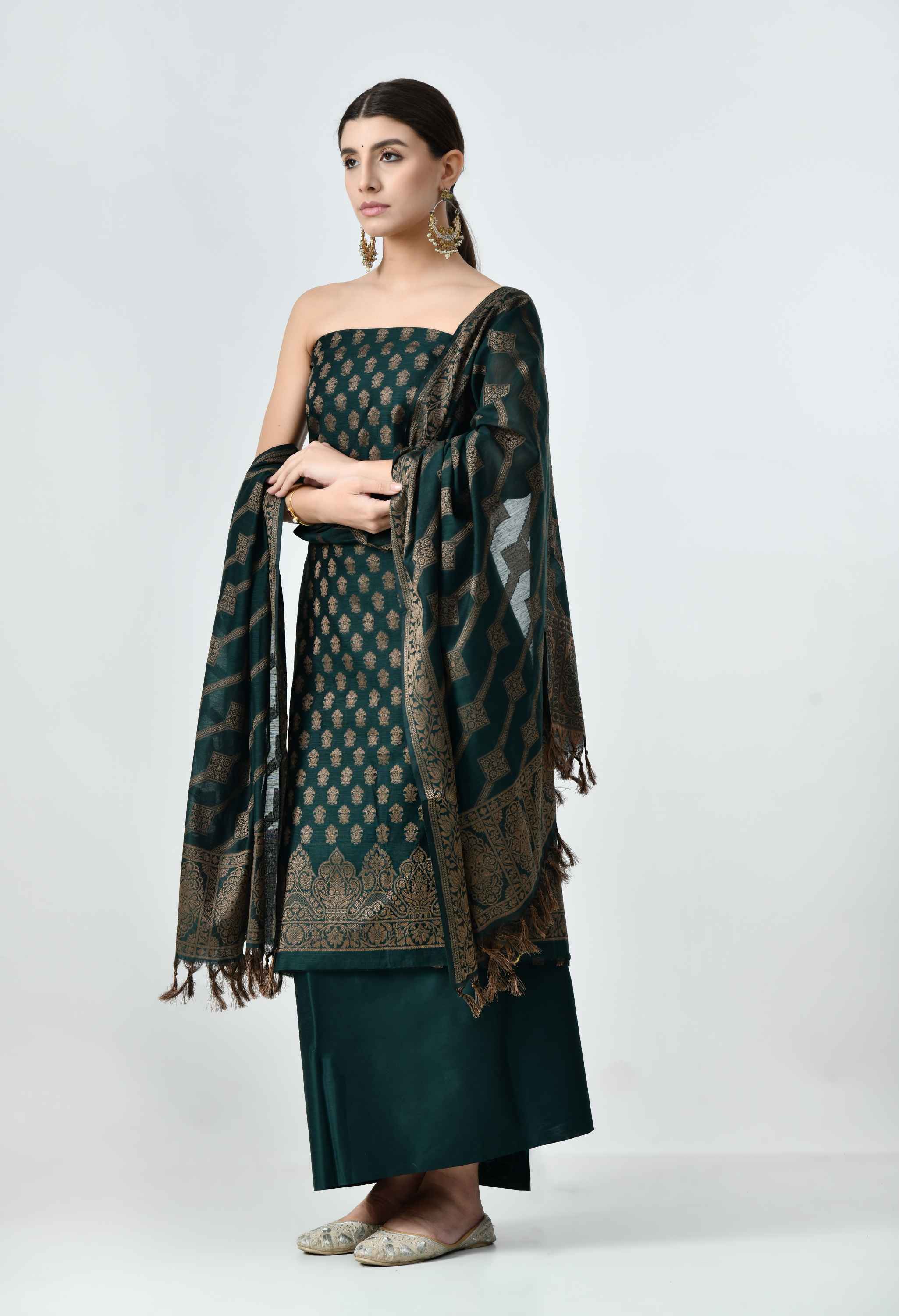 Banarasi Chanderi Cotton Suit Sets