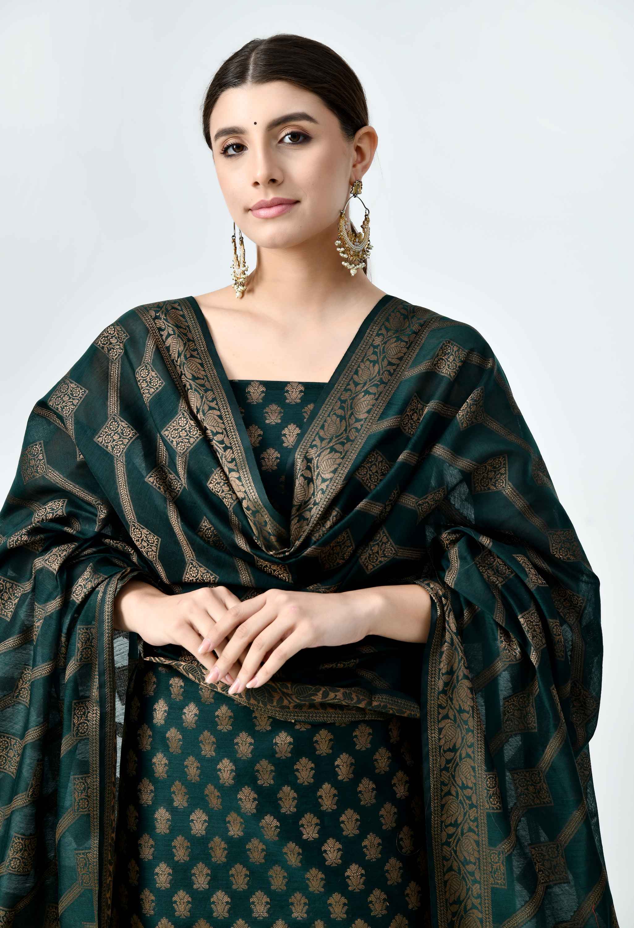 Banarasi Chanderi Cotton Suit Sets