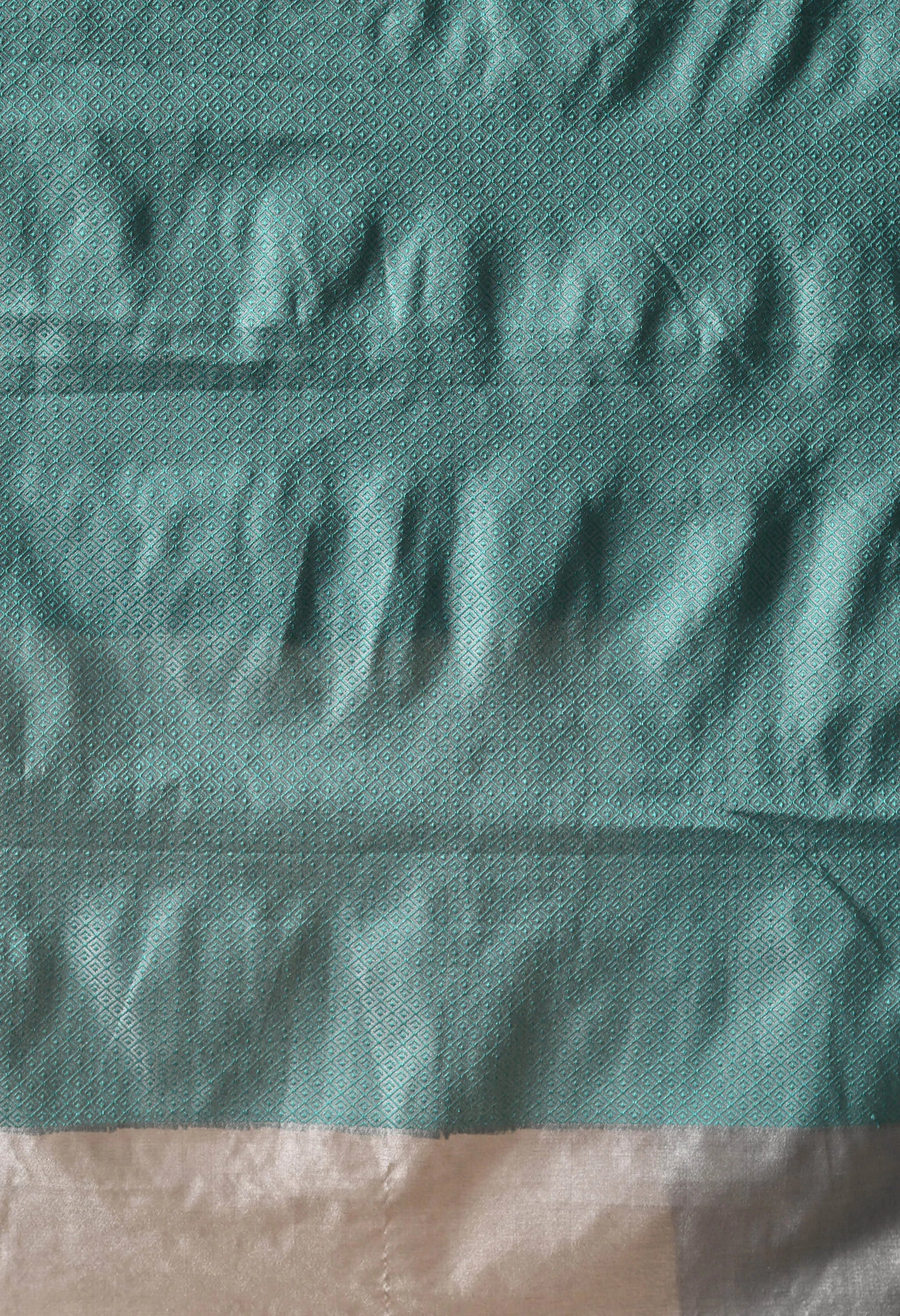 Banarasi Gray Silk Saree