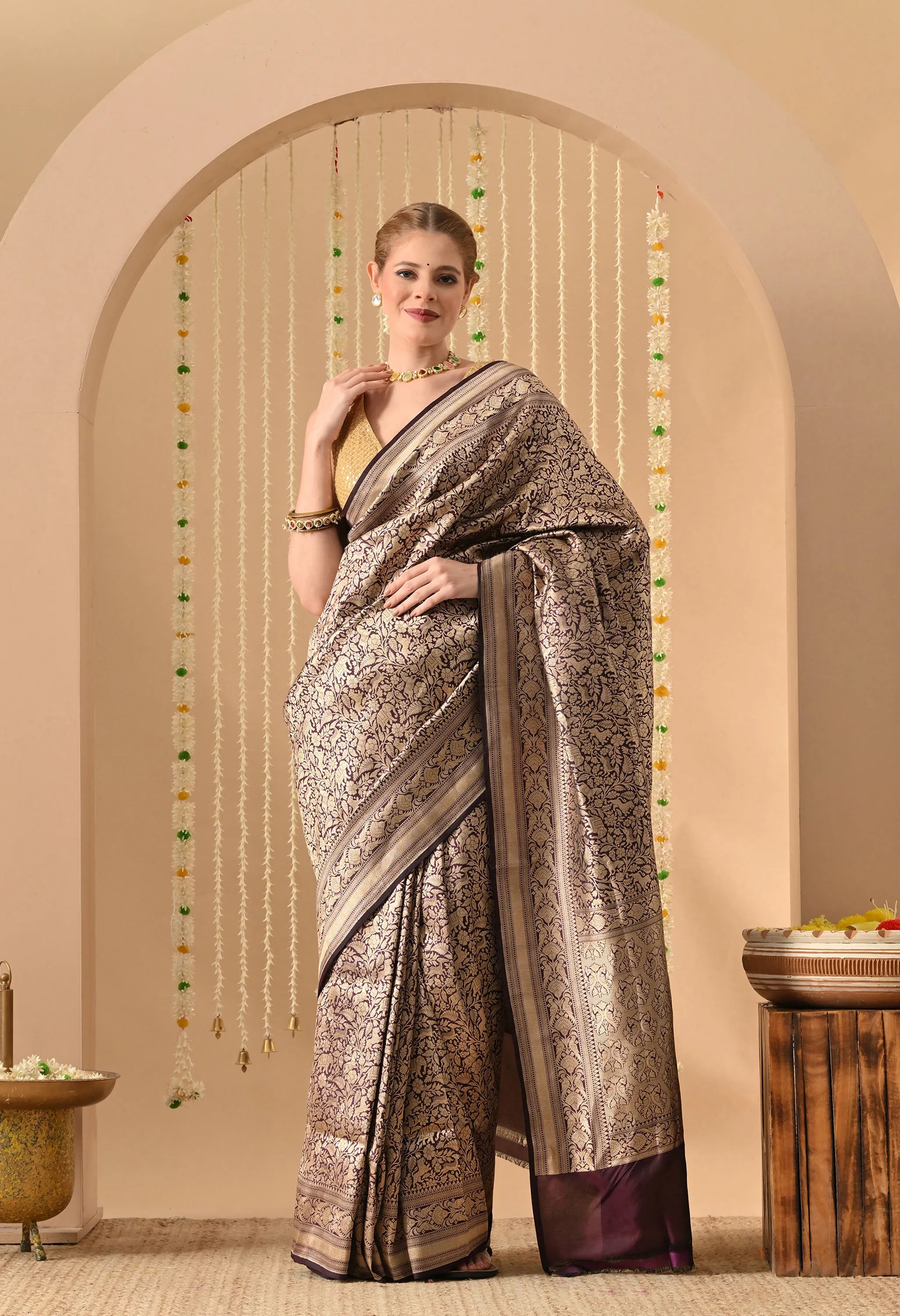 Banarasi Katan silk saree for wedding