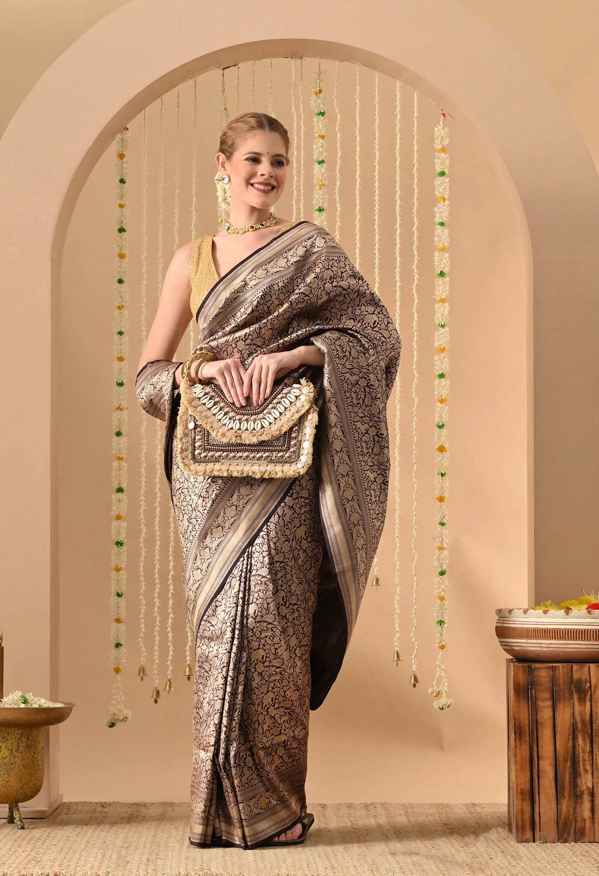 Banarasi Katan silk saree for wedding