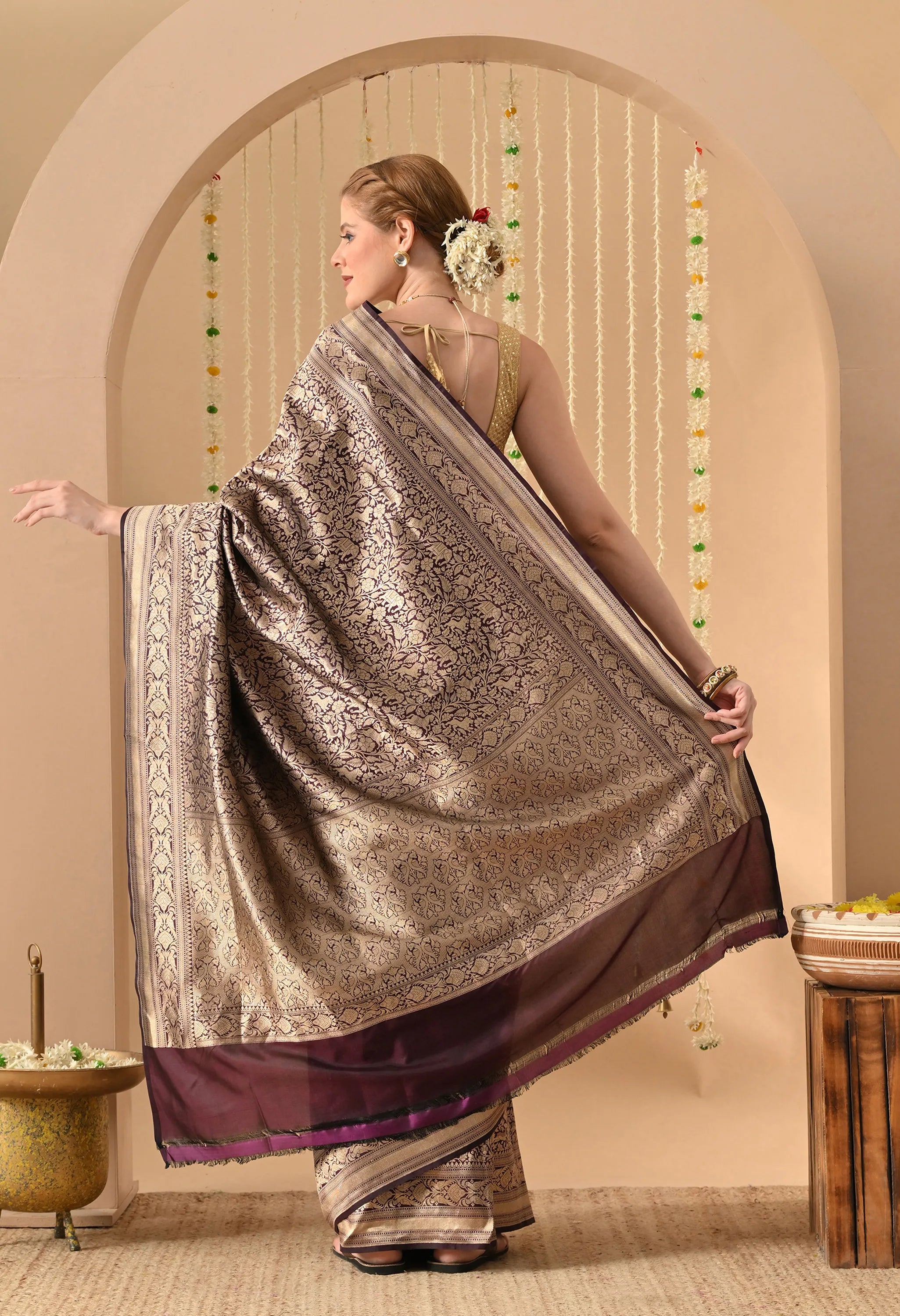 Banarasi Katan silk saree for wedding