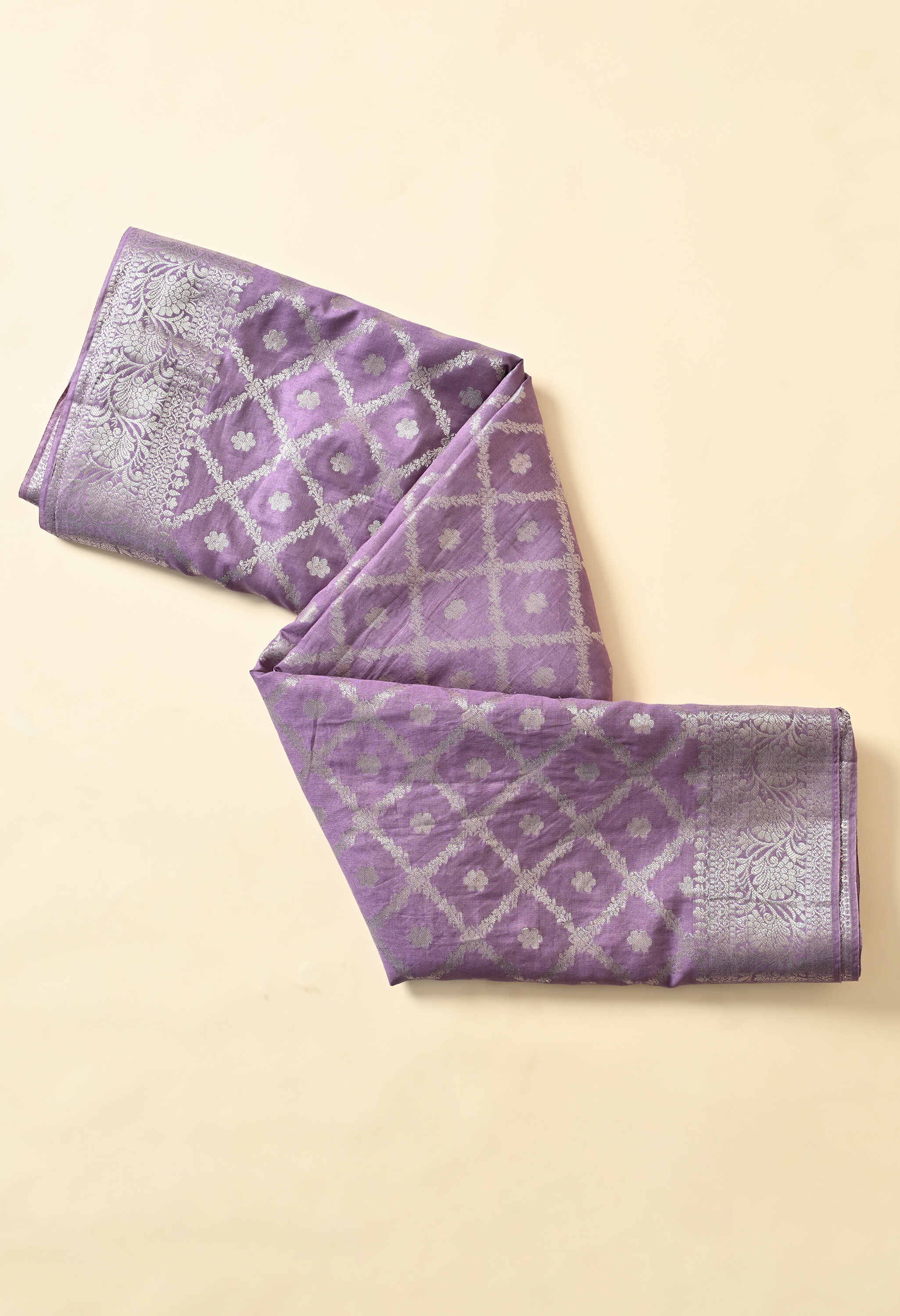 Banarasi Purple Green Saree