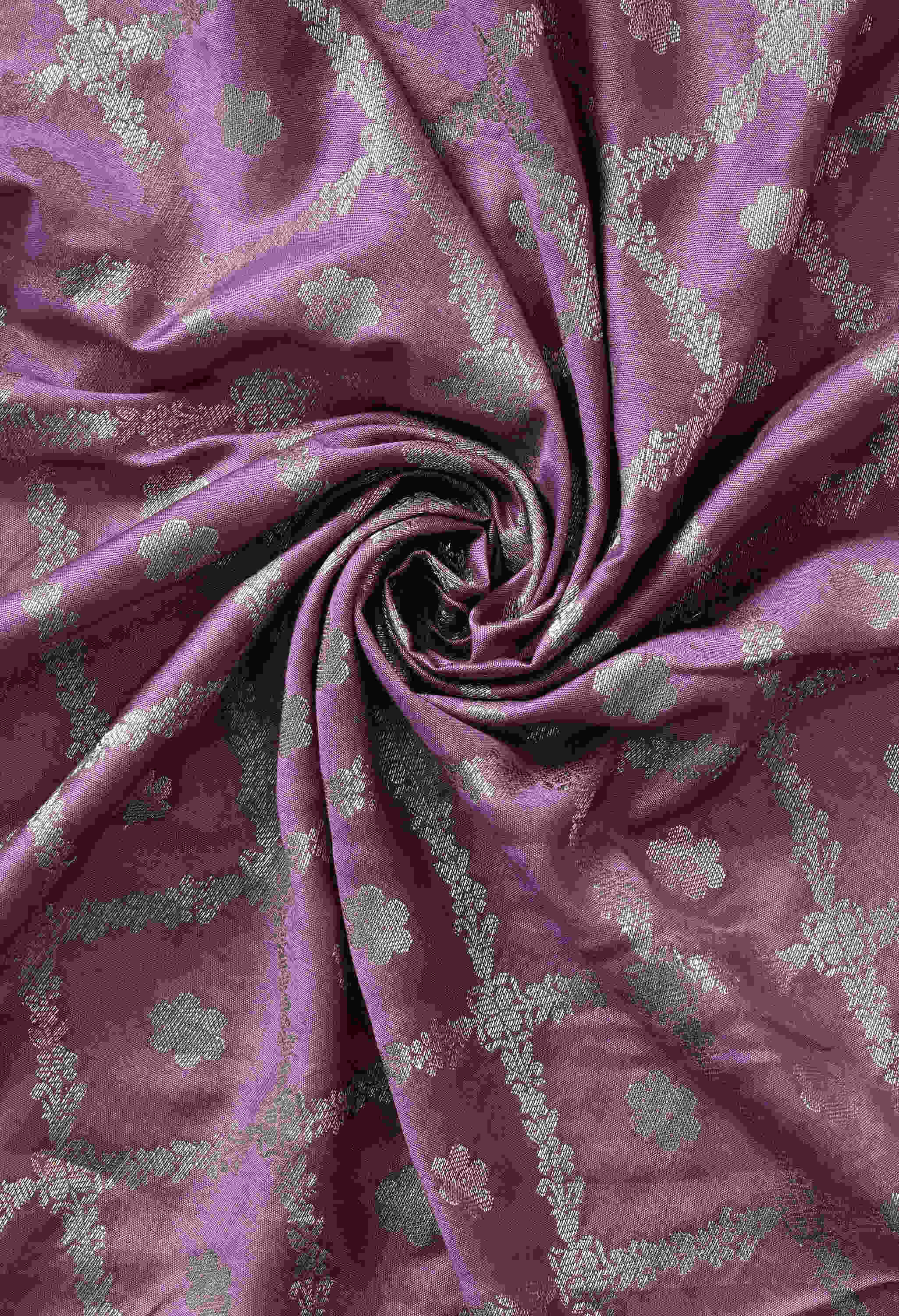 Banarasi Purple Green Saree