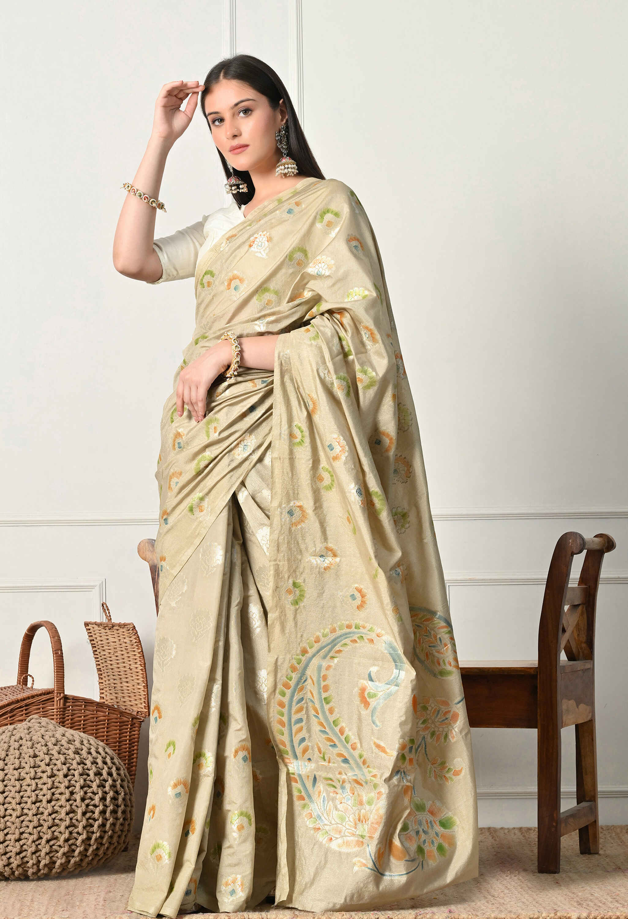 Banarasi Silk Beige Saree