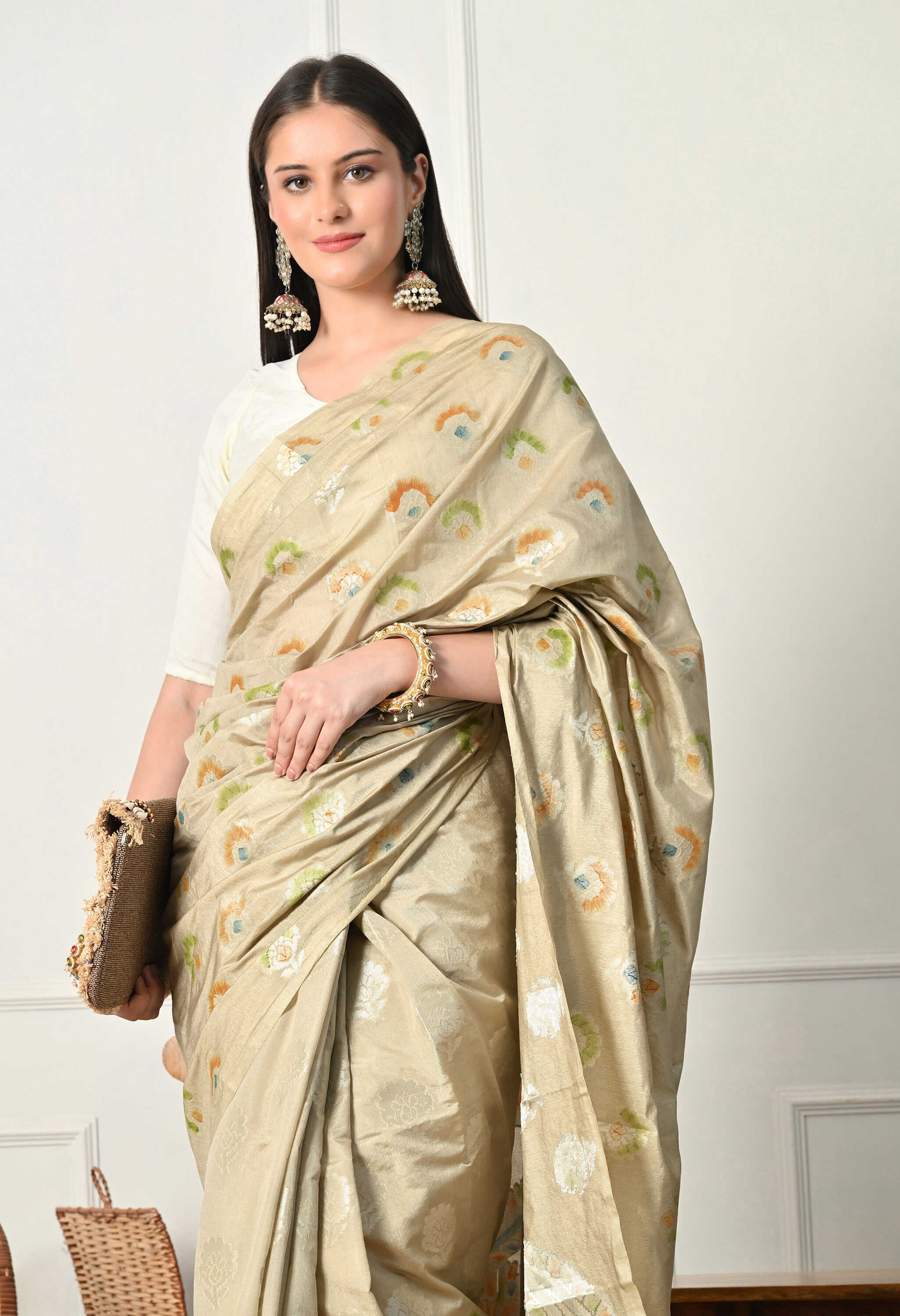 Banarasi Silk Beige Saree