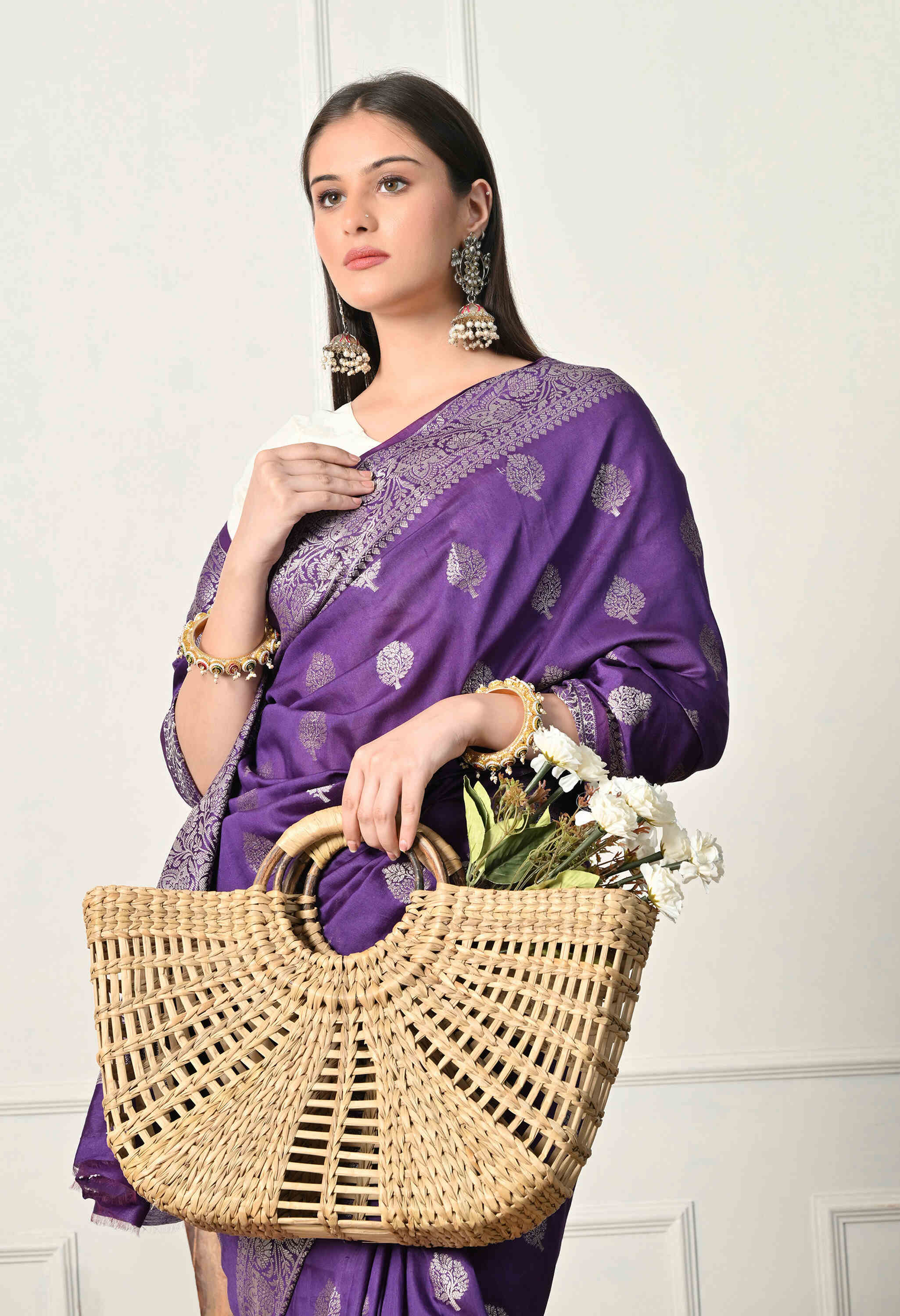 Banarasi Silk Blue Saree