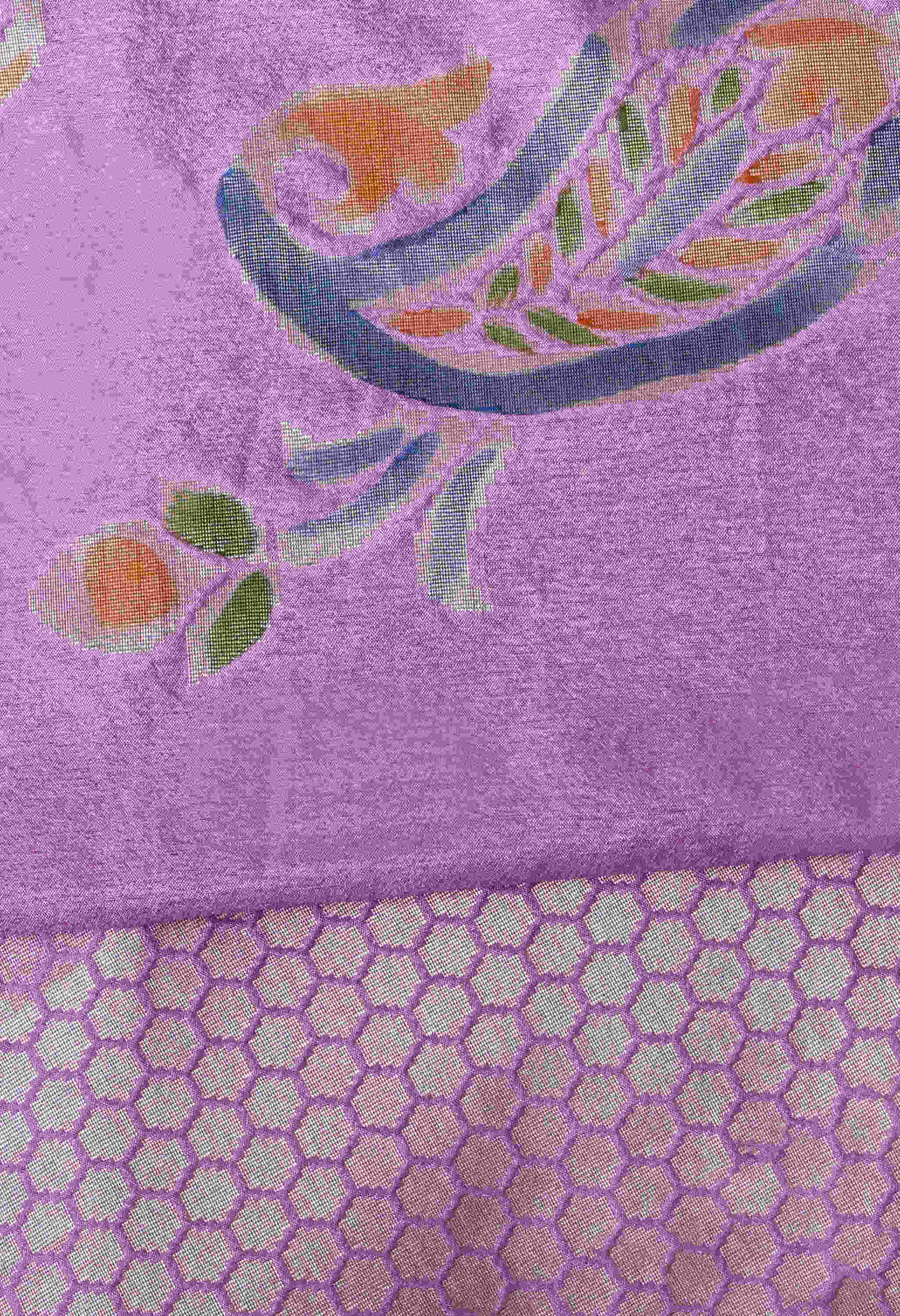 Banarasi Silk Purple Saree
