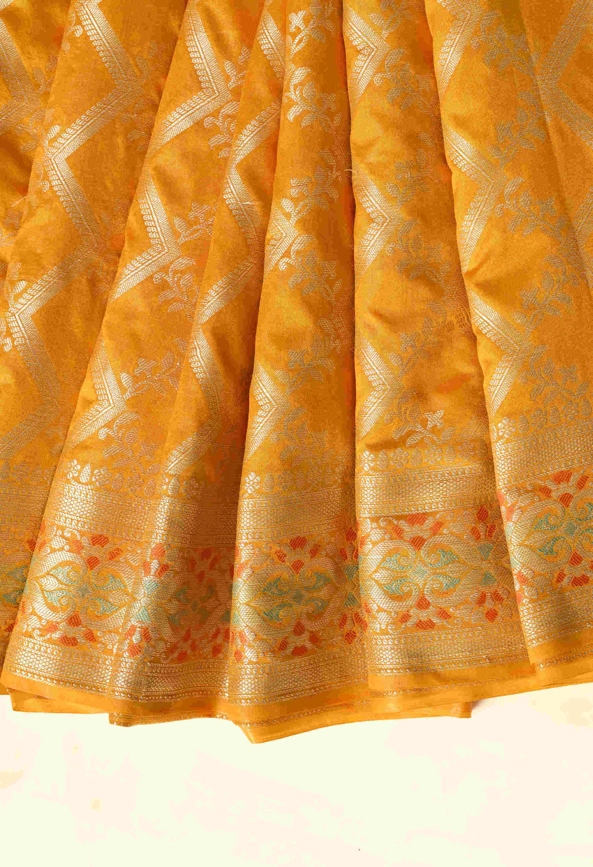 Best Party Wear Yellow Silk Saree