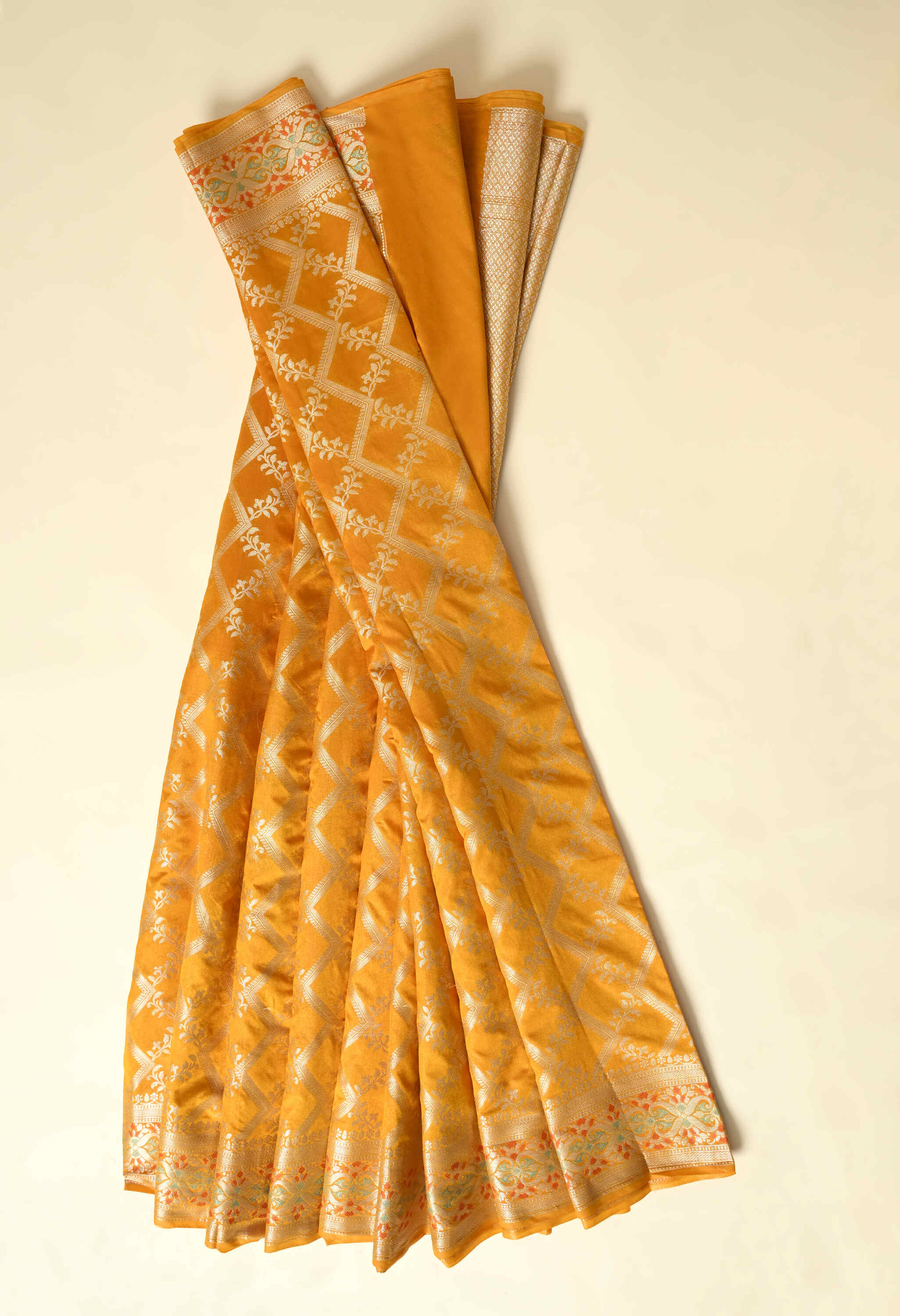 Banarasi Yellow Silk Saree