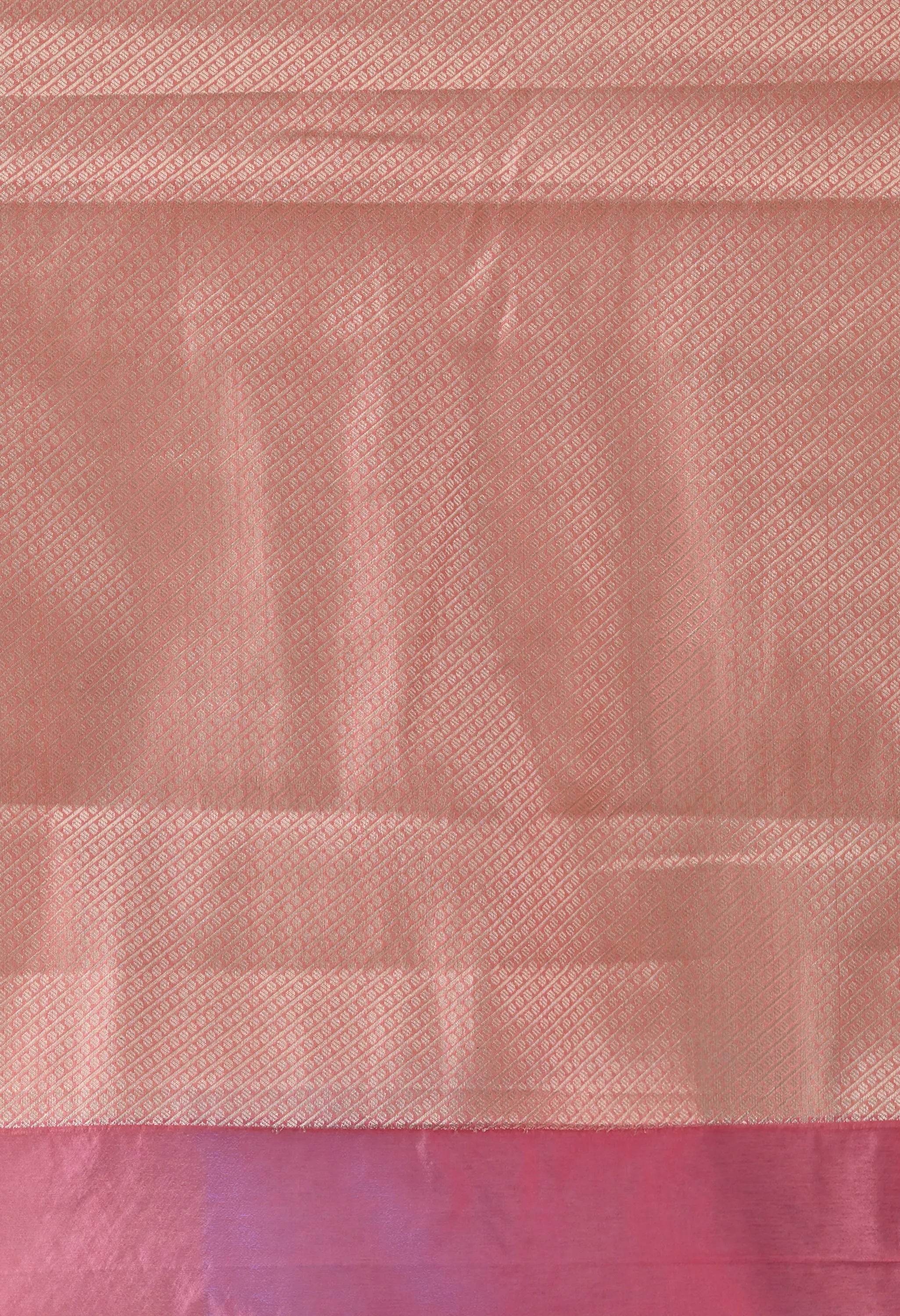 Banarasi rangkat Peach Silk Saree