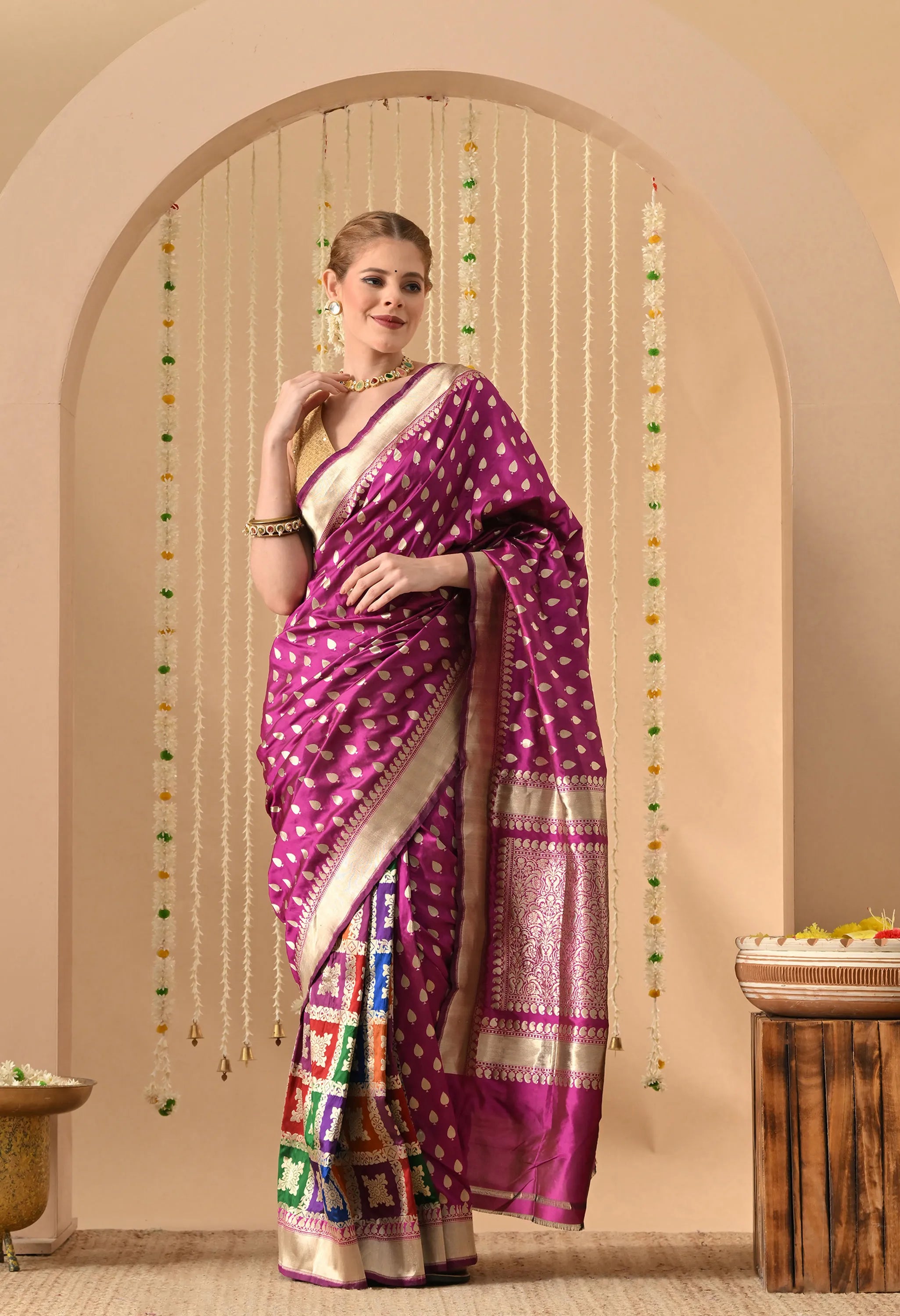 pure Katan silk saree online India