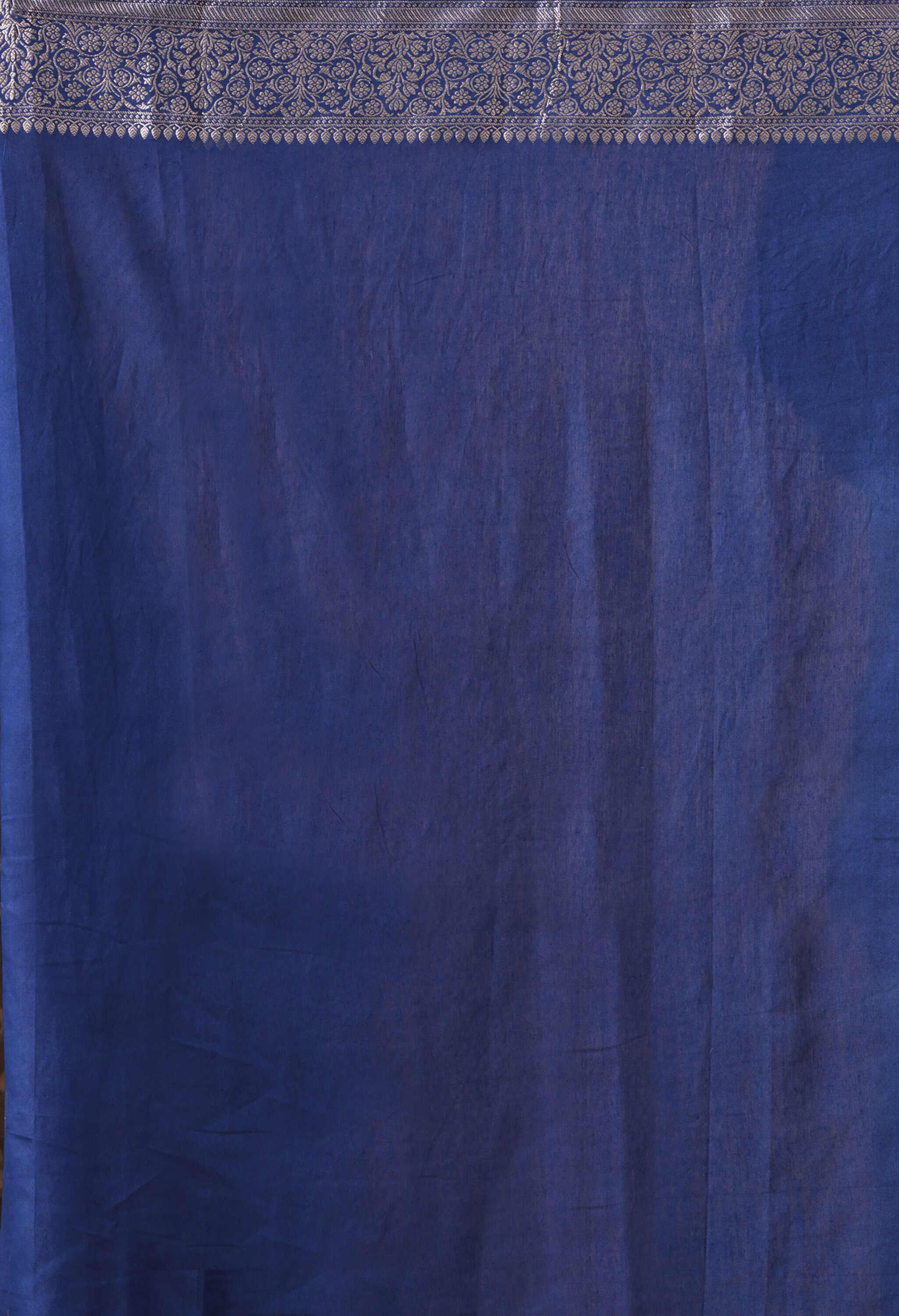 Banarasi silk Blue Saree jari Work