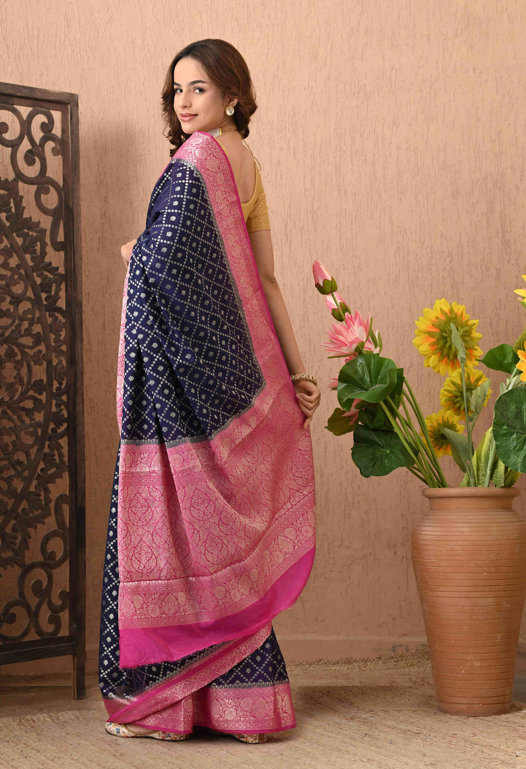 Banarasi Silk Saree with zari work