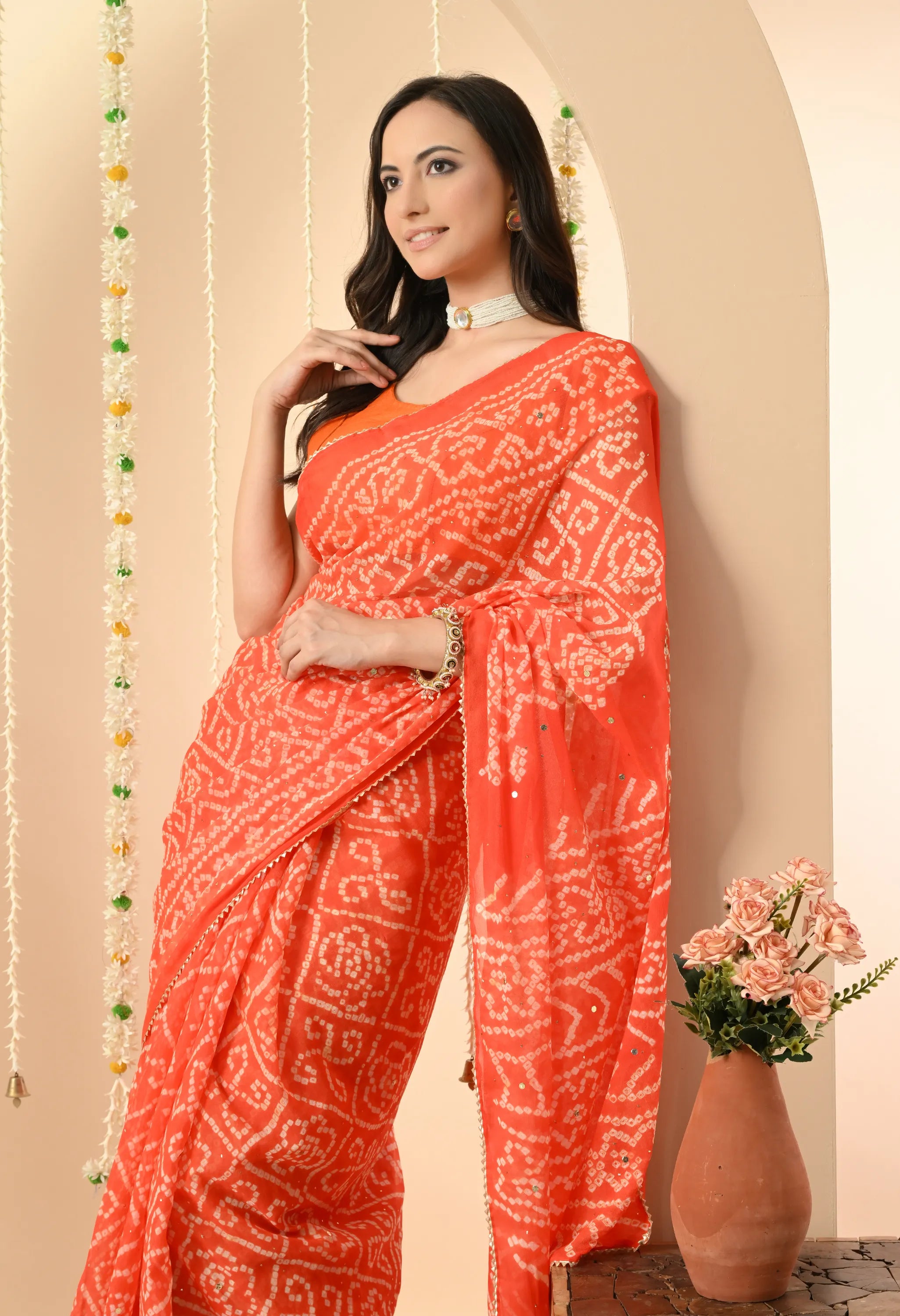 Bandhani sarees for festivals