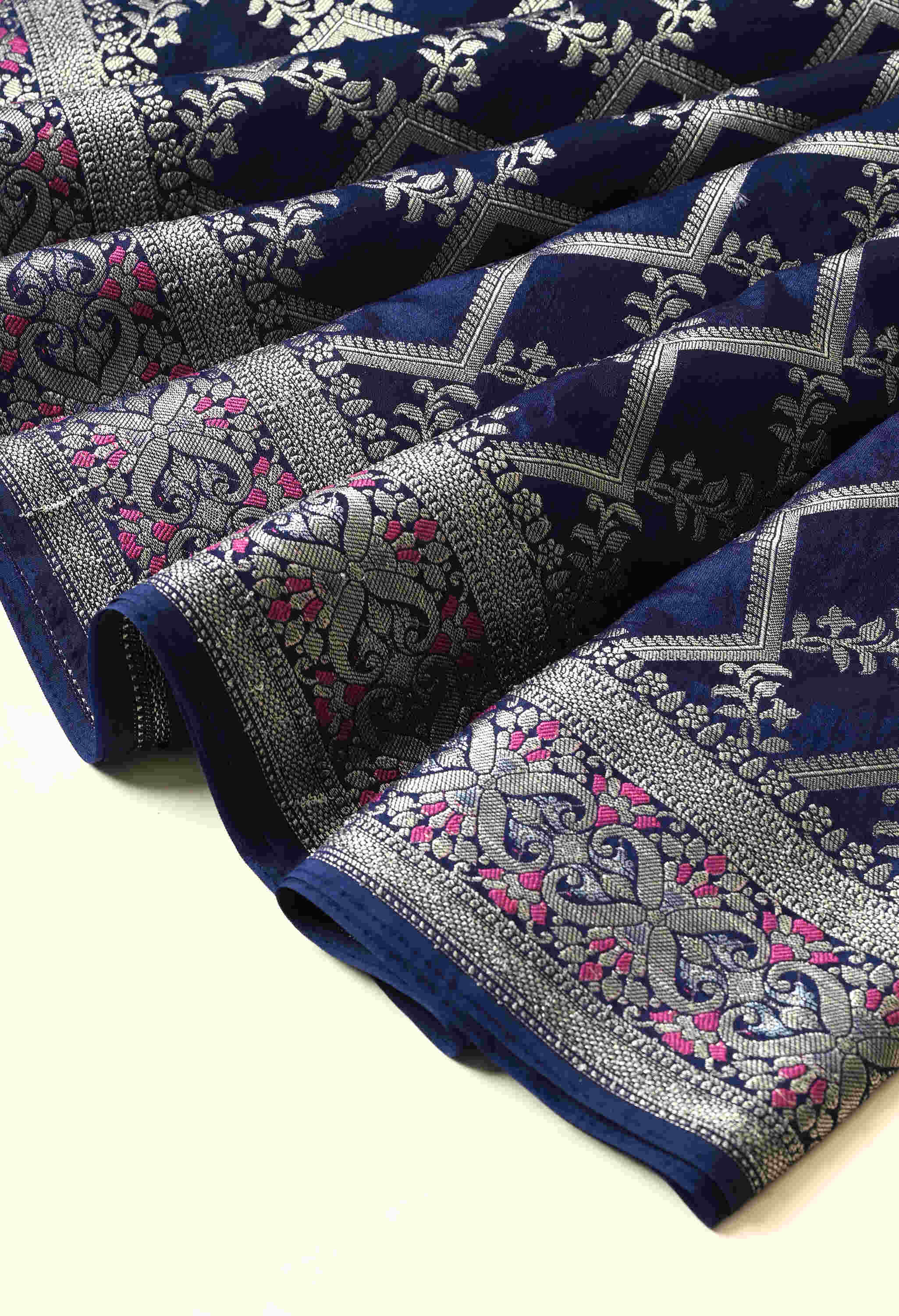 Best Party Wear Blue Silk Saree