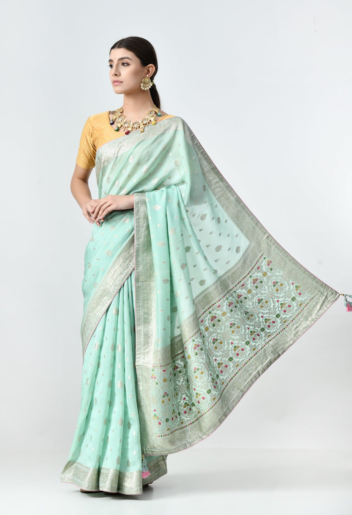 Best Kora silk saree for Hariyali Teej special