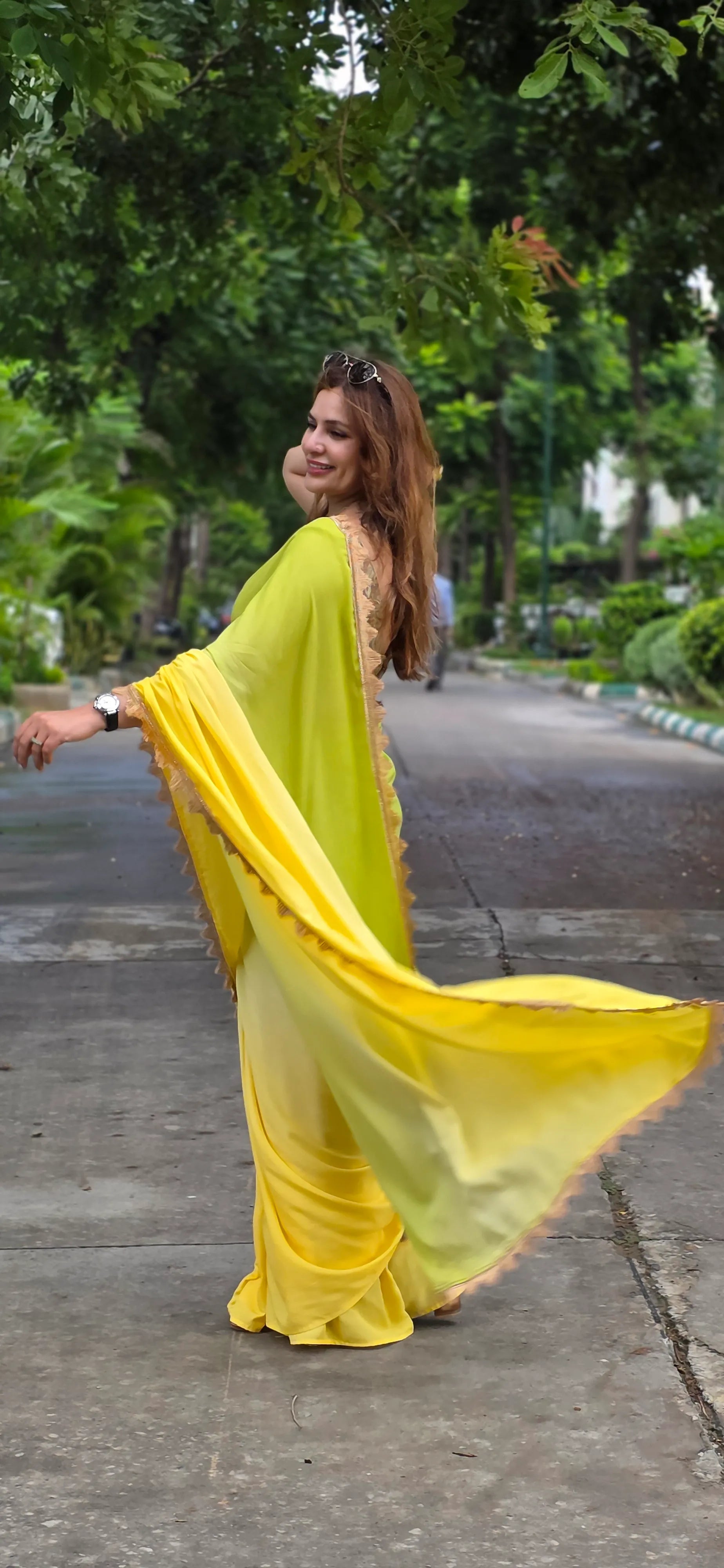 Designer sarees for Karwa Chauth