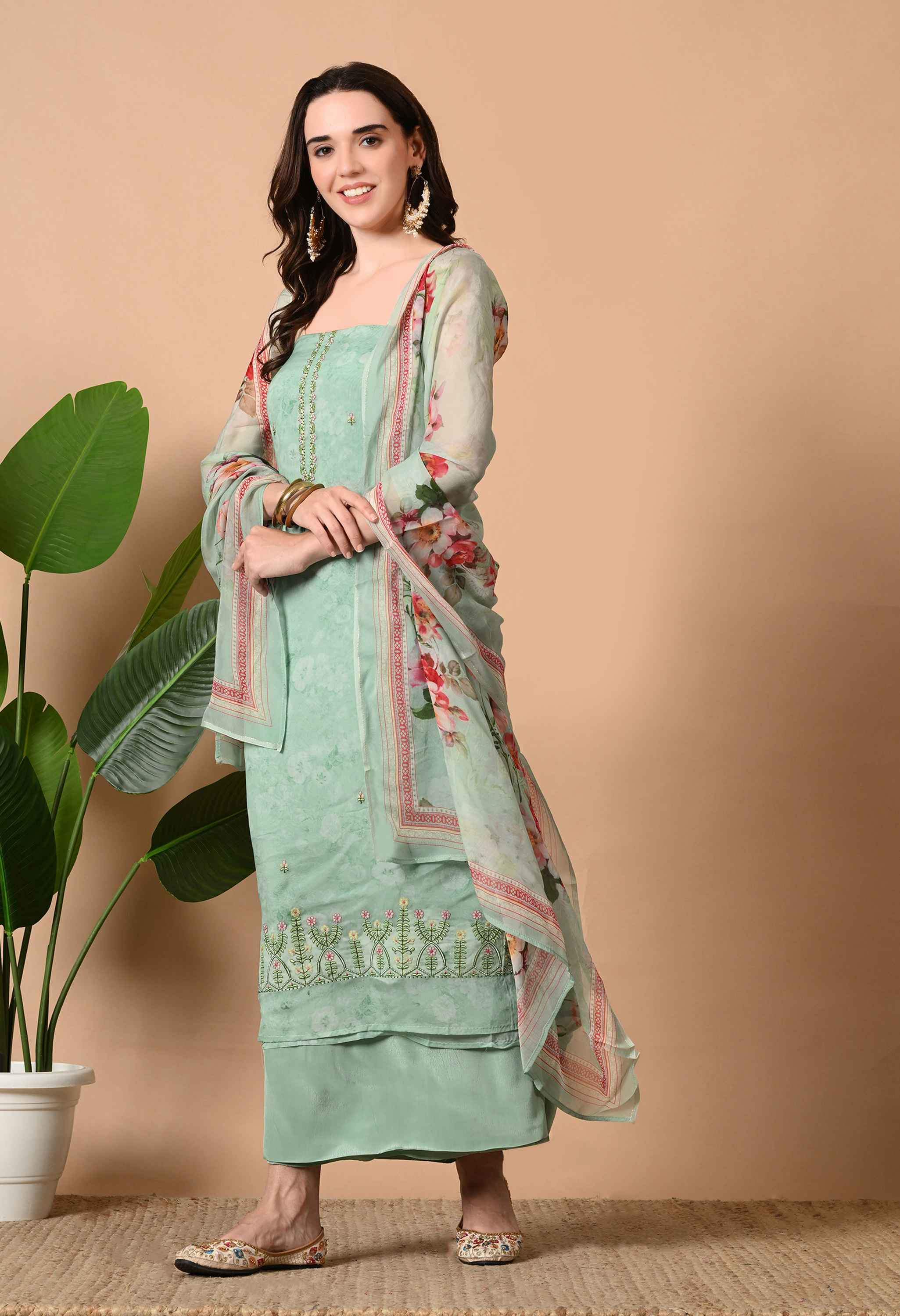 Organza kurta set