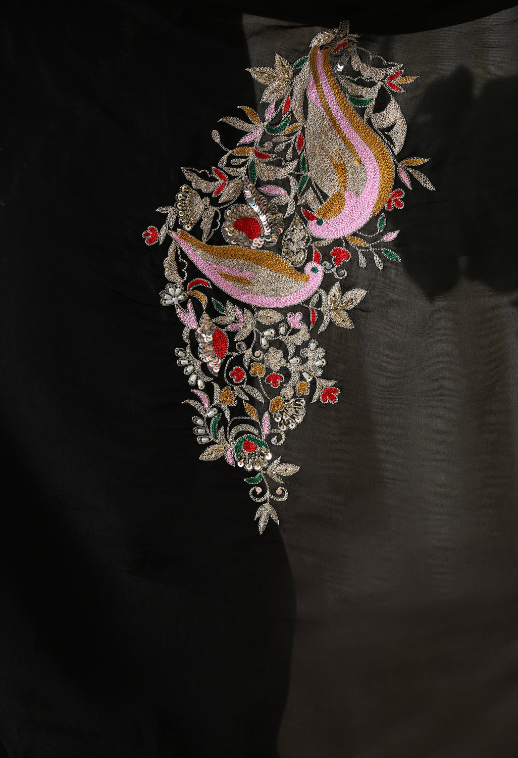 Best Party Wear Black Organza Saree