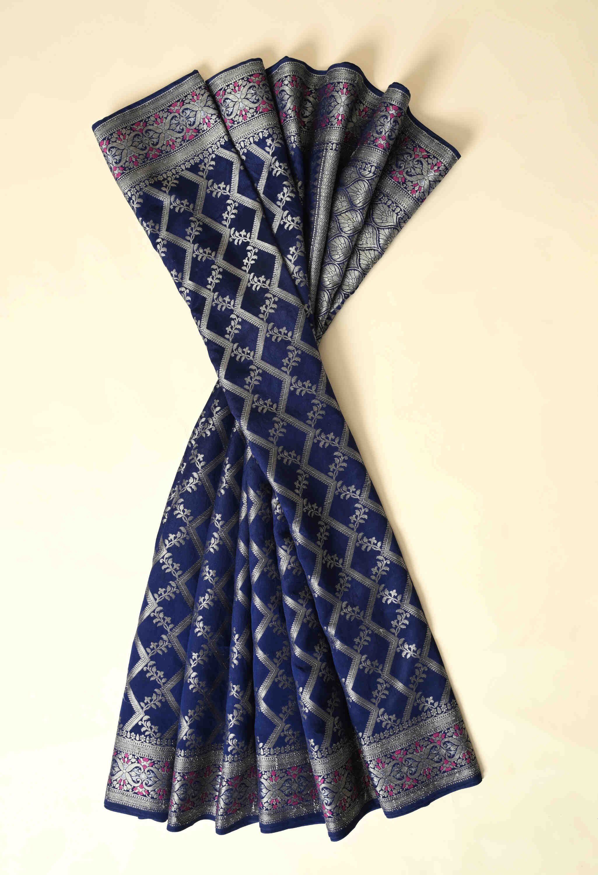 Best Party Wear Blue Silk Saree