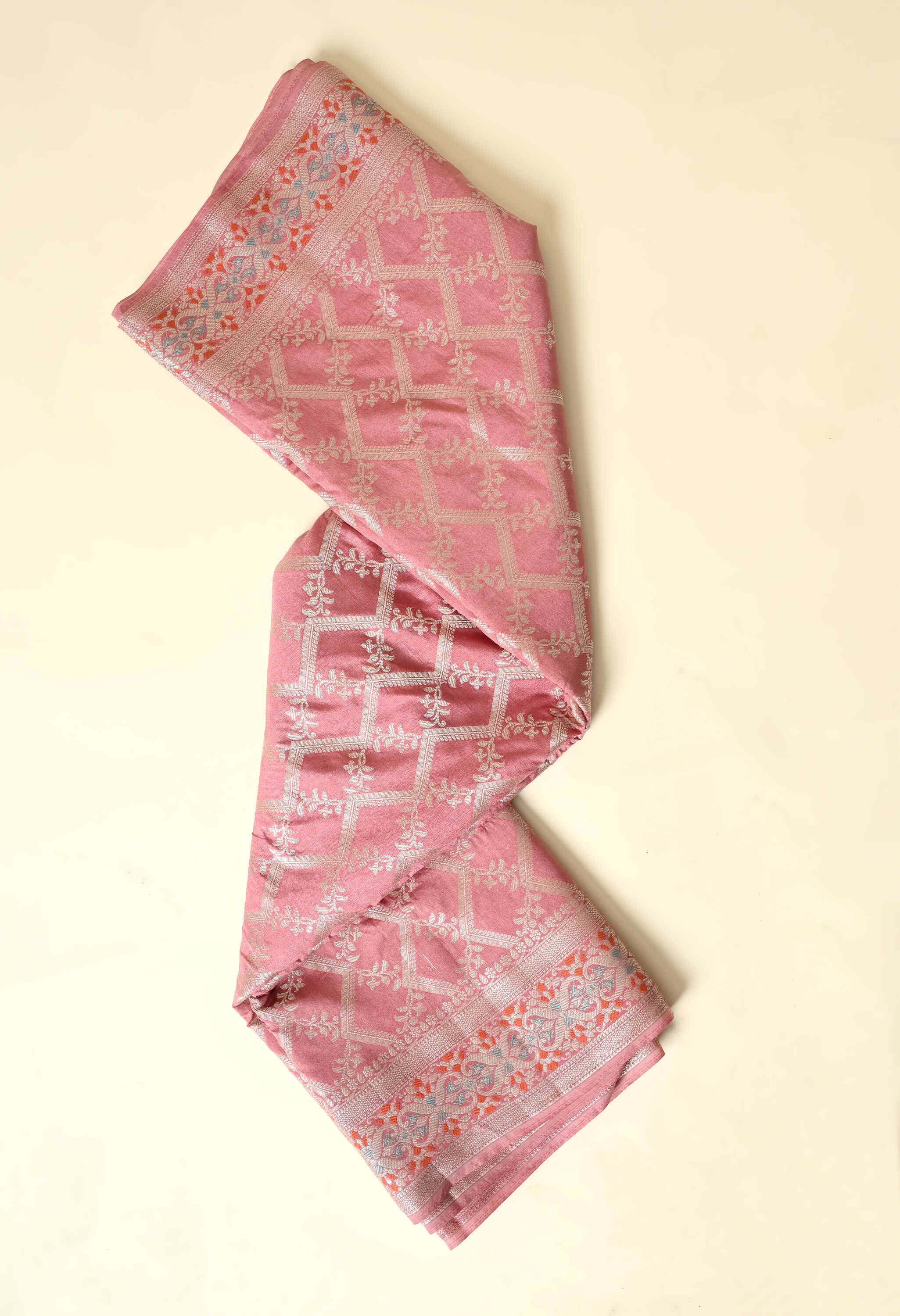 Best Party Wear Peach Silk Saree