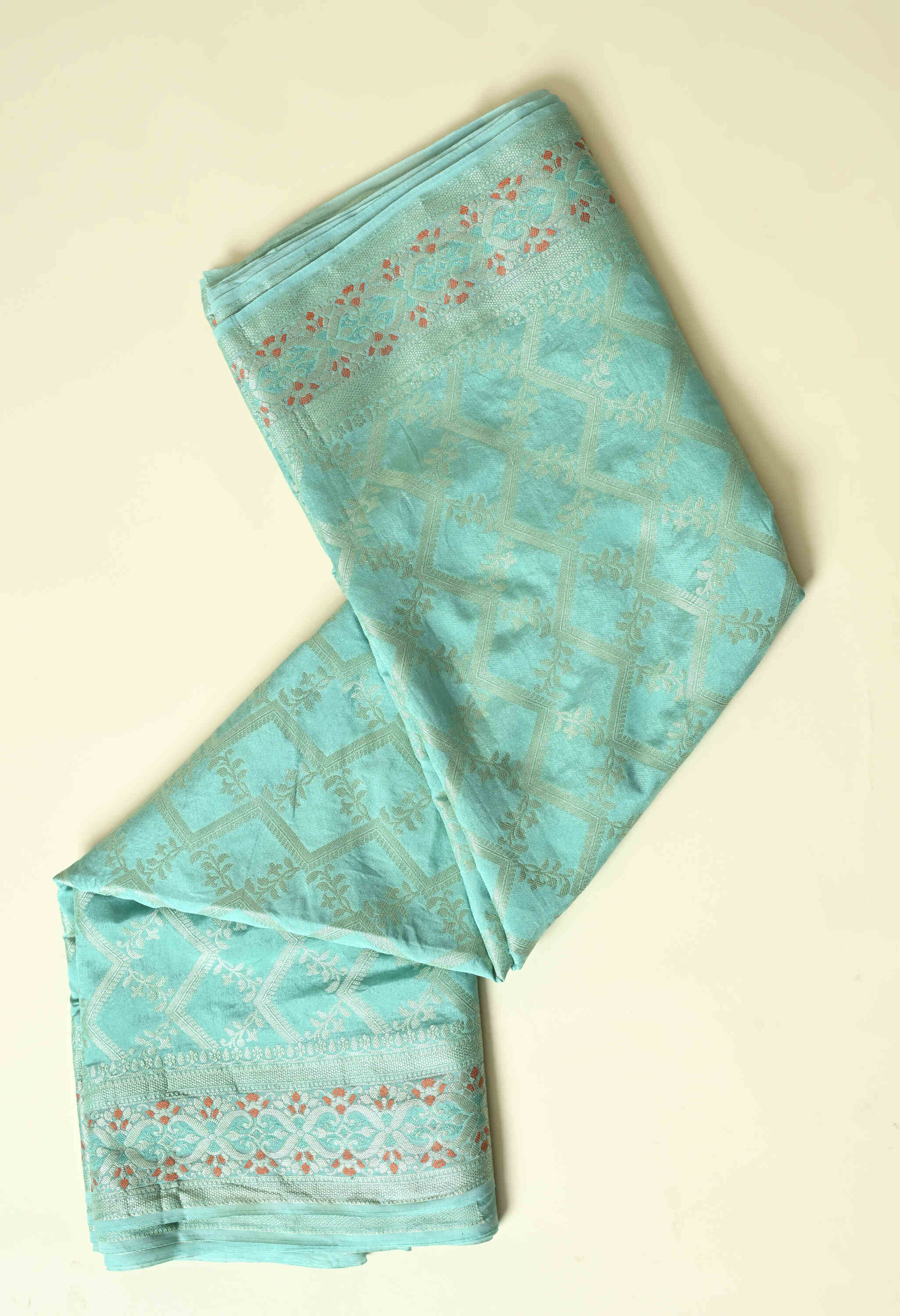 Best Party Wear Sea Green Silk Saree