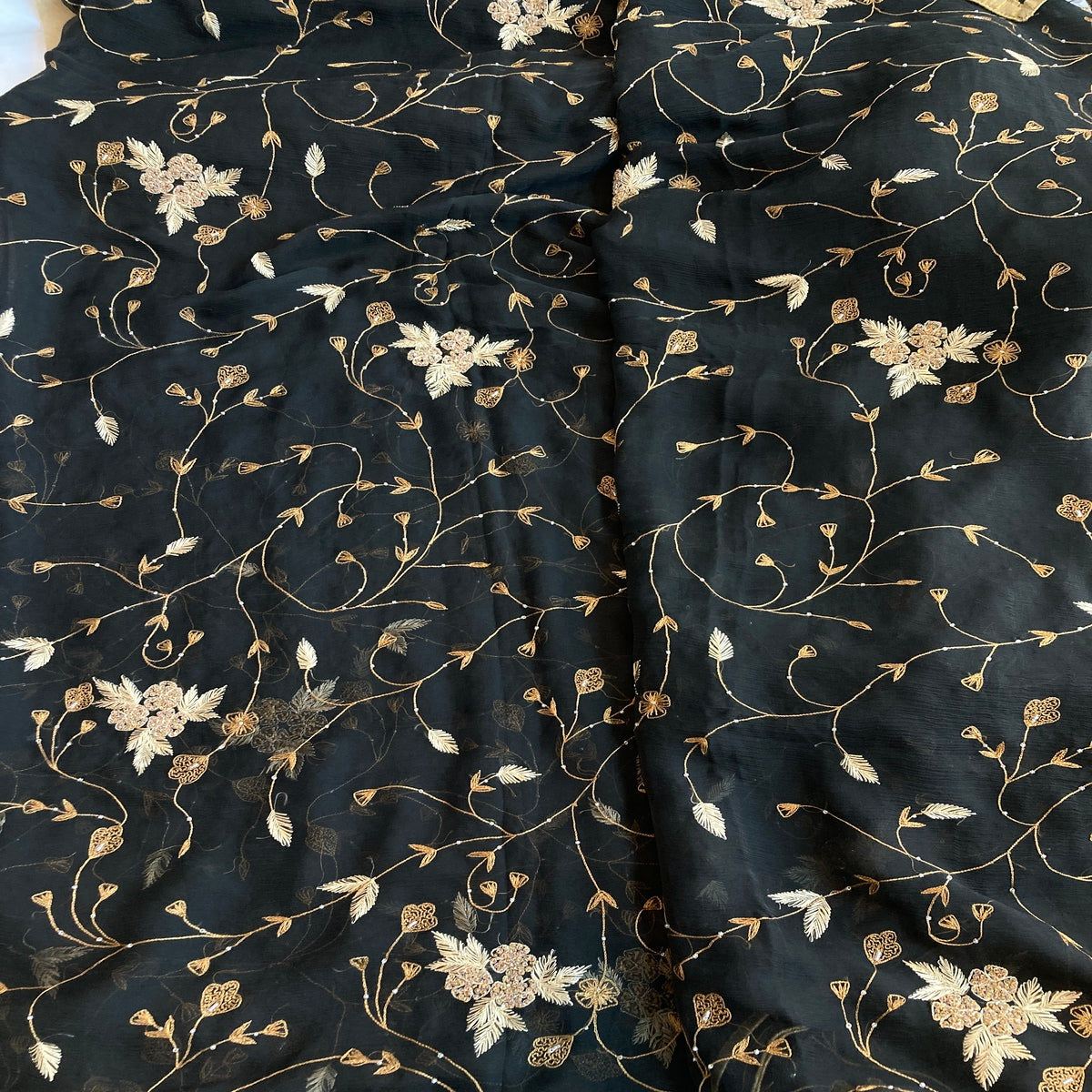 Best party wear black saree