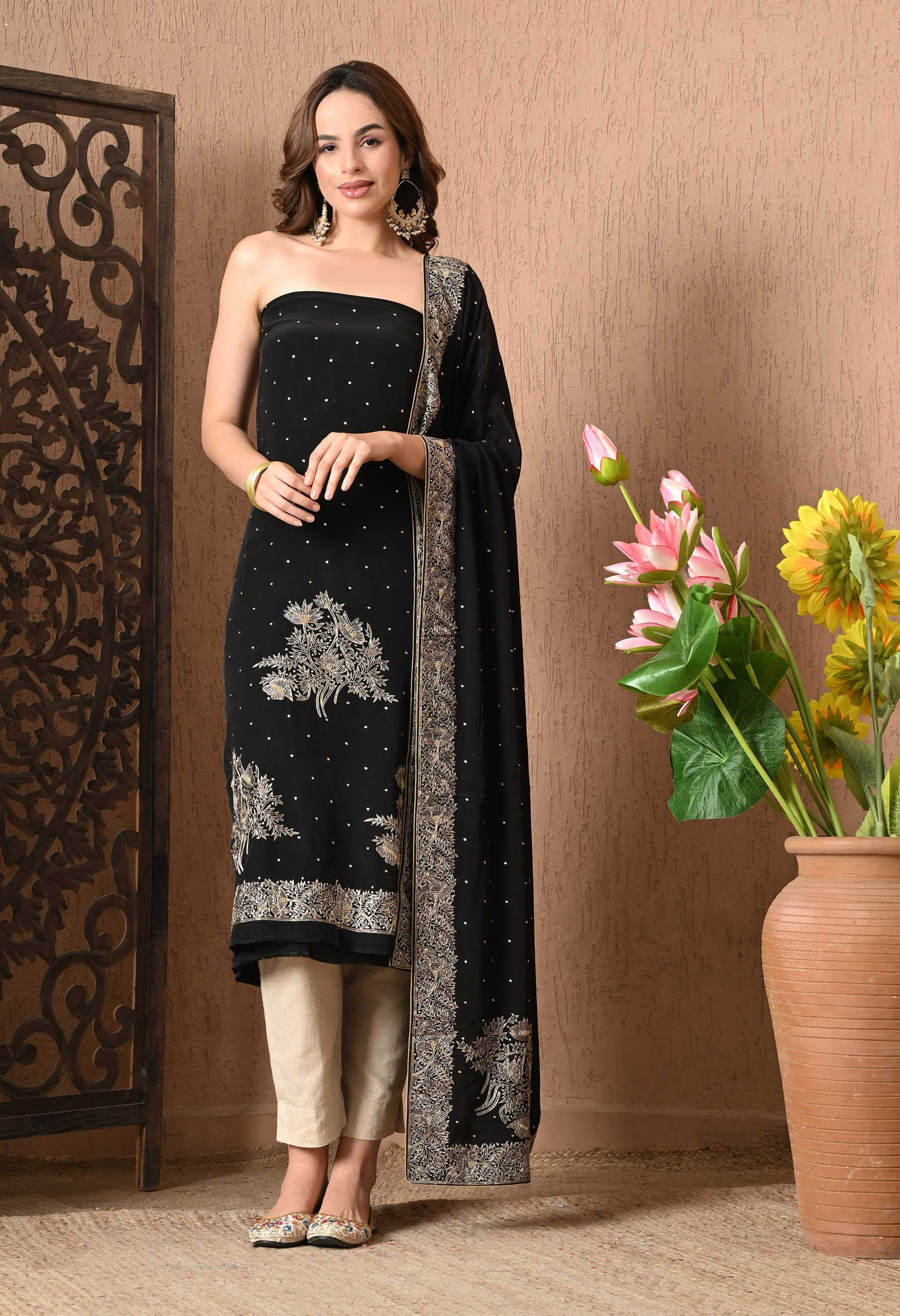 Best party wear black suits salwar