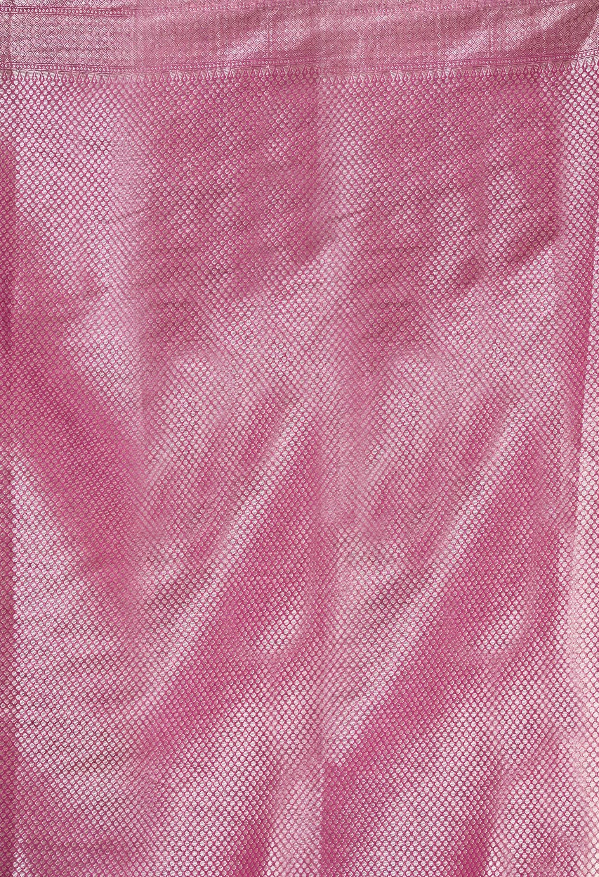 Festive silk purple saree