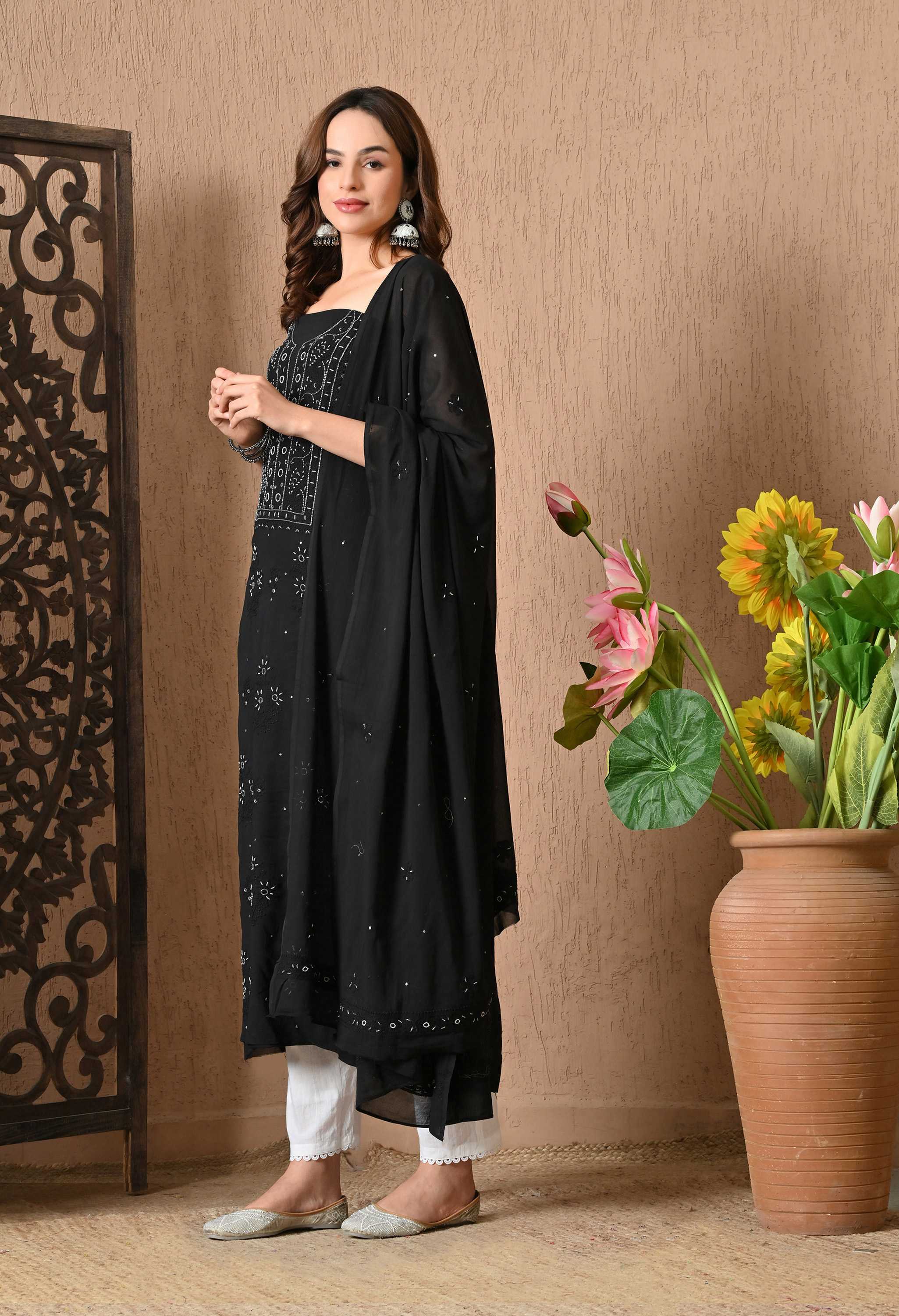 Mul Cotton Handwork Suit Sets