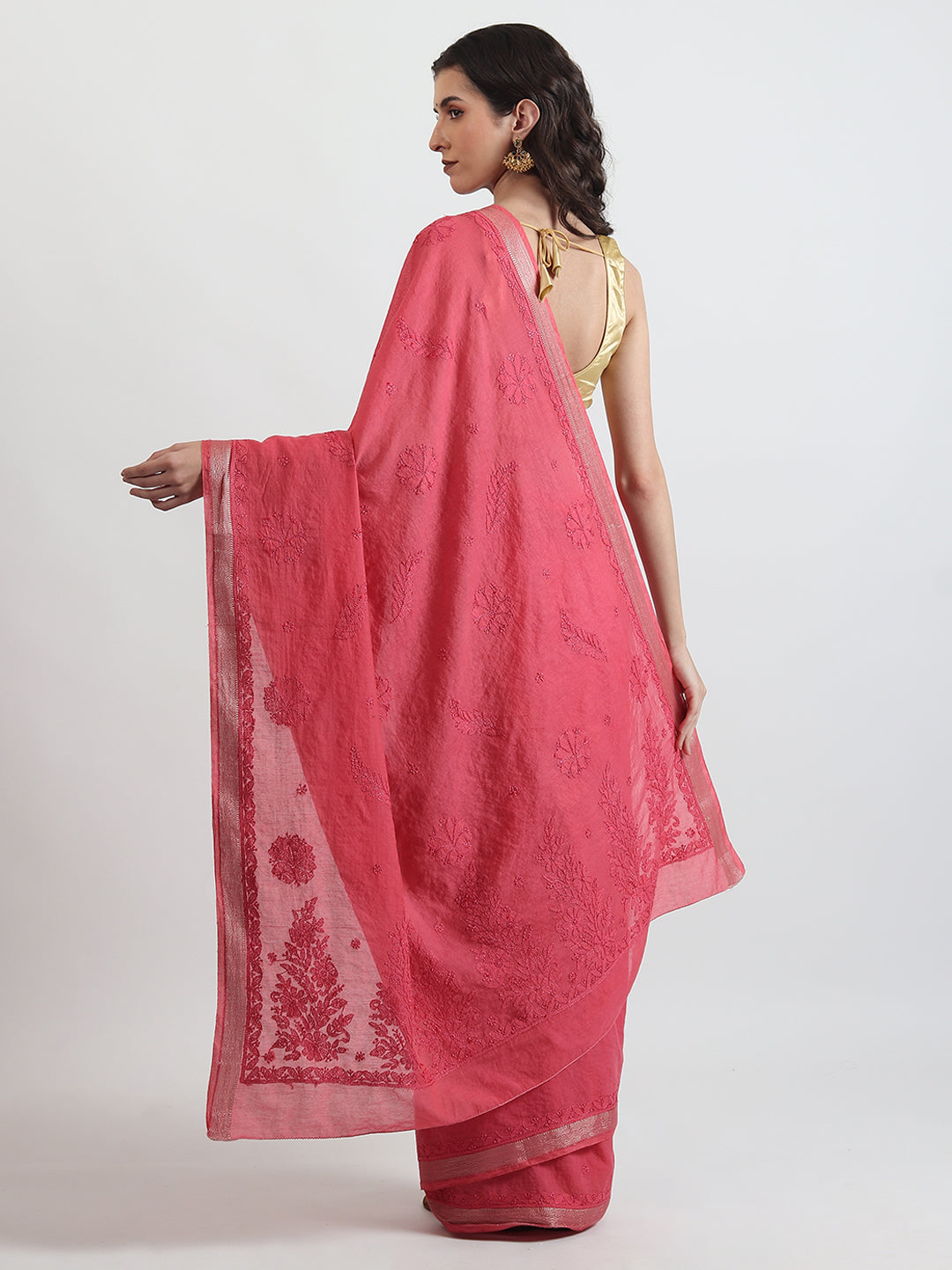 Chanderi Linen Saree for Wedding