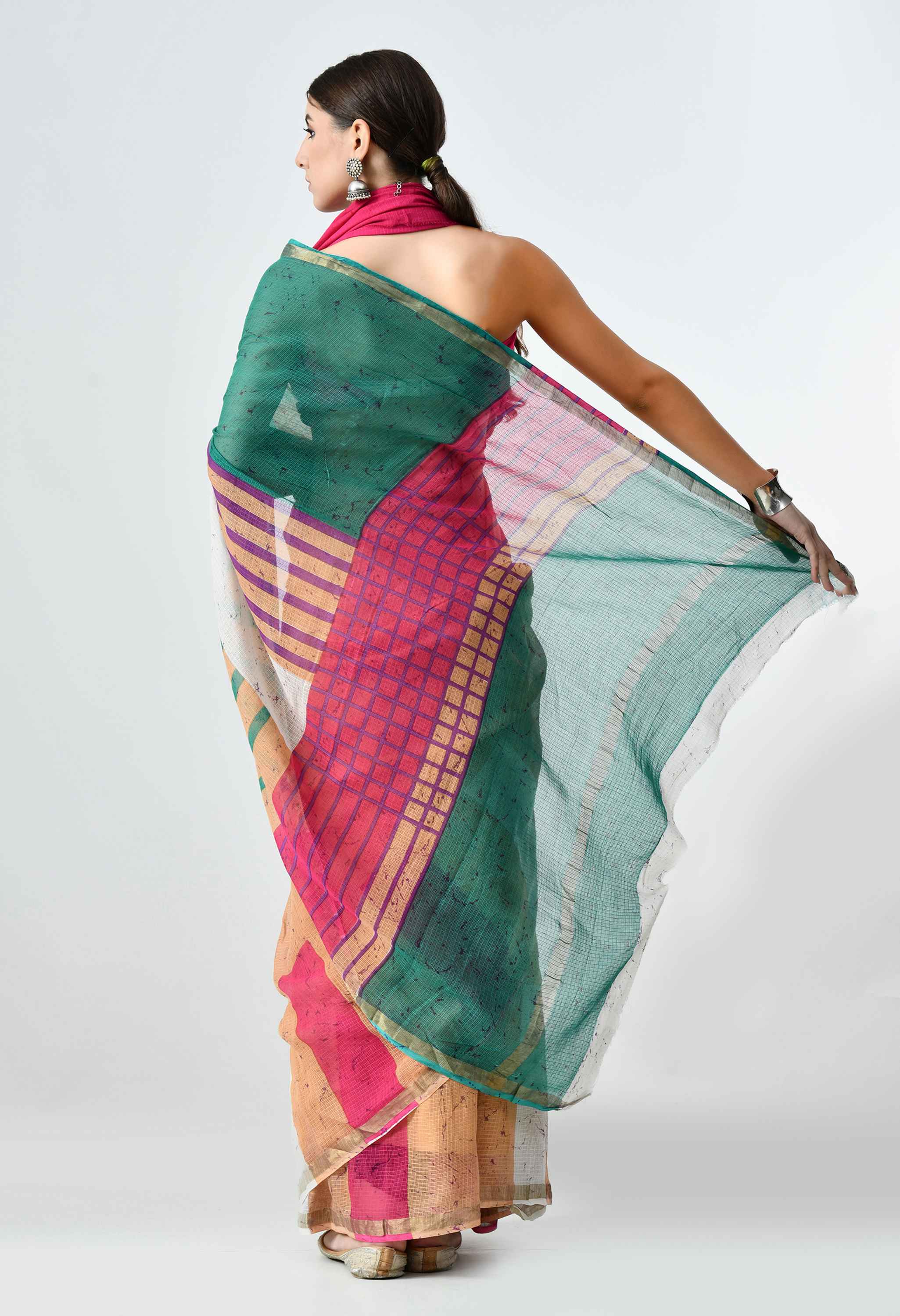 Pure Cotton Kota Handblock Saree