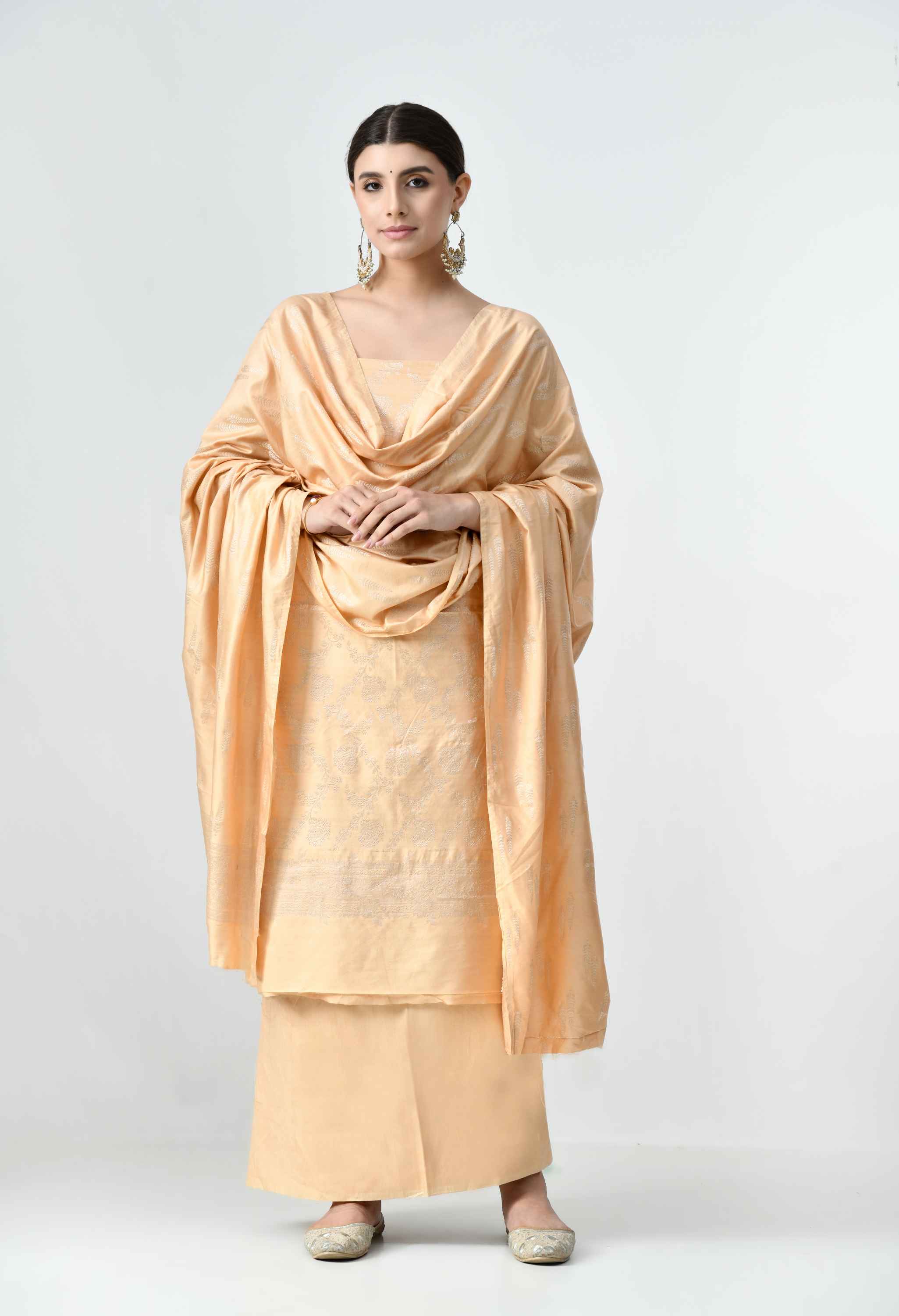 Muga silk Banarasi salwar suit