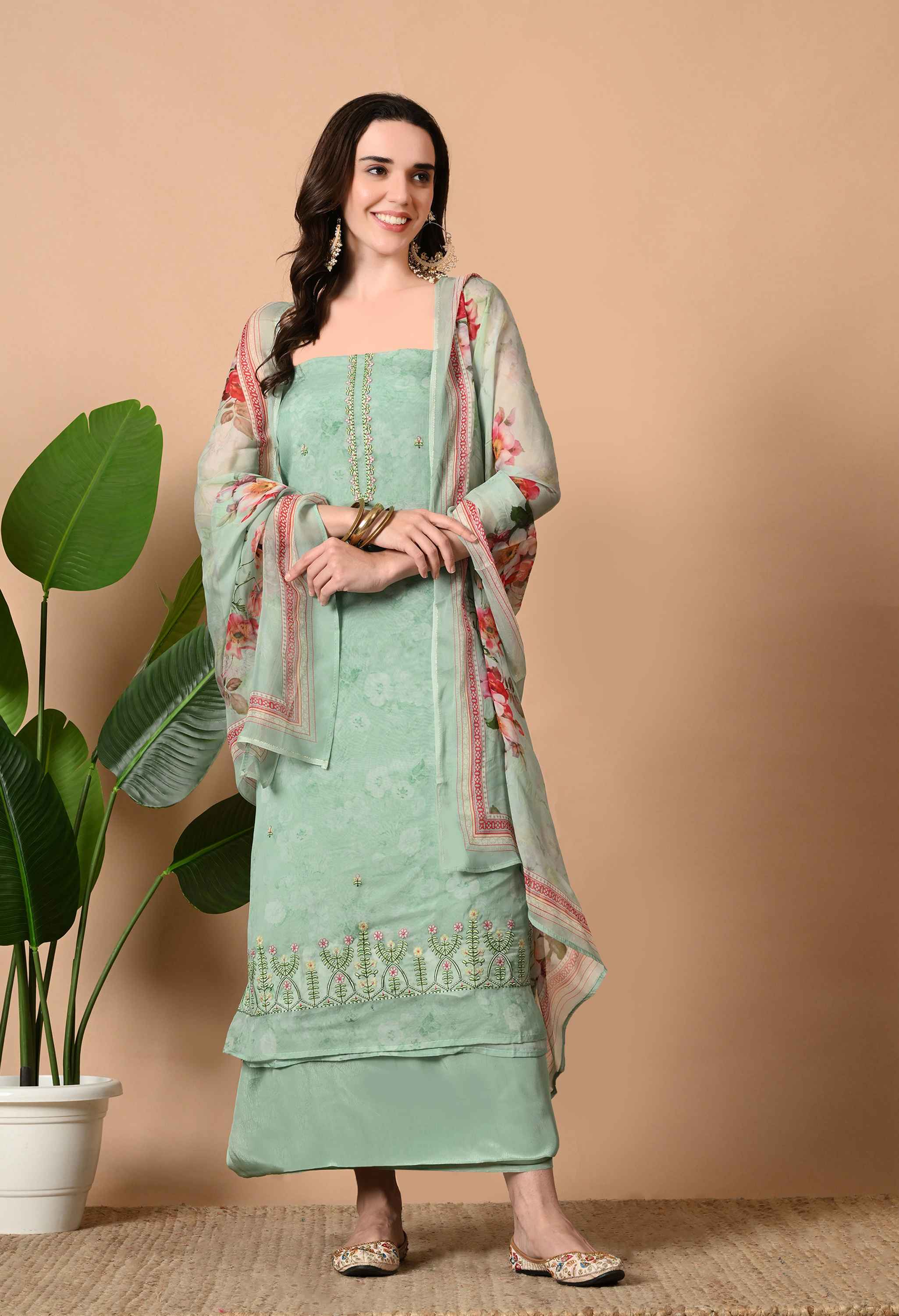 Organza kurta set