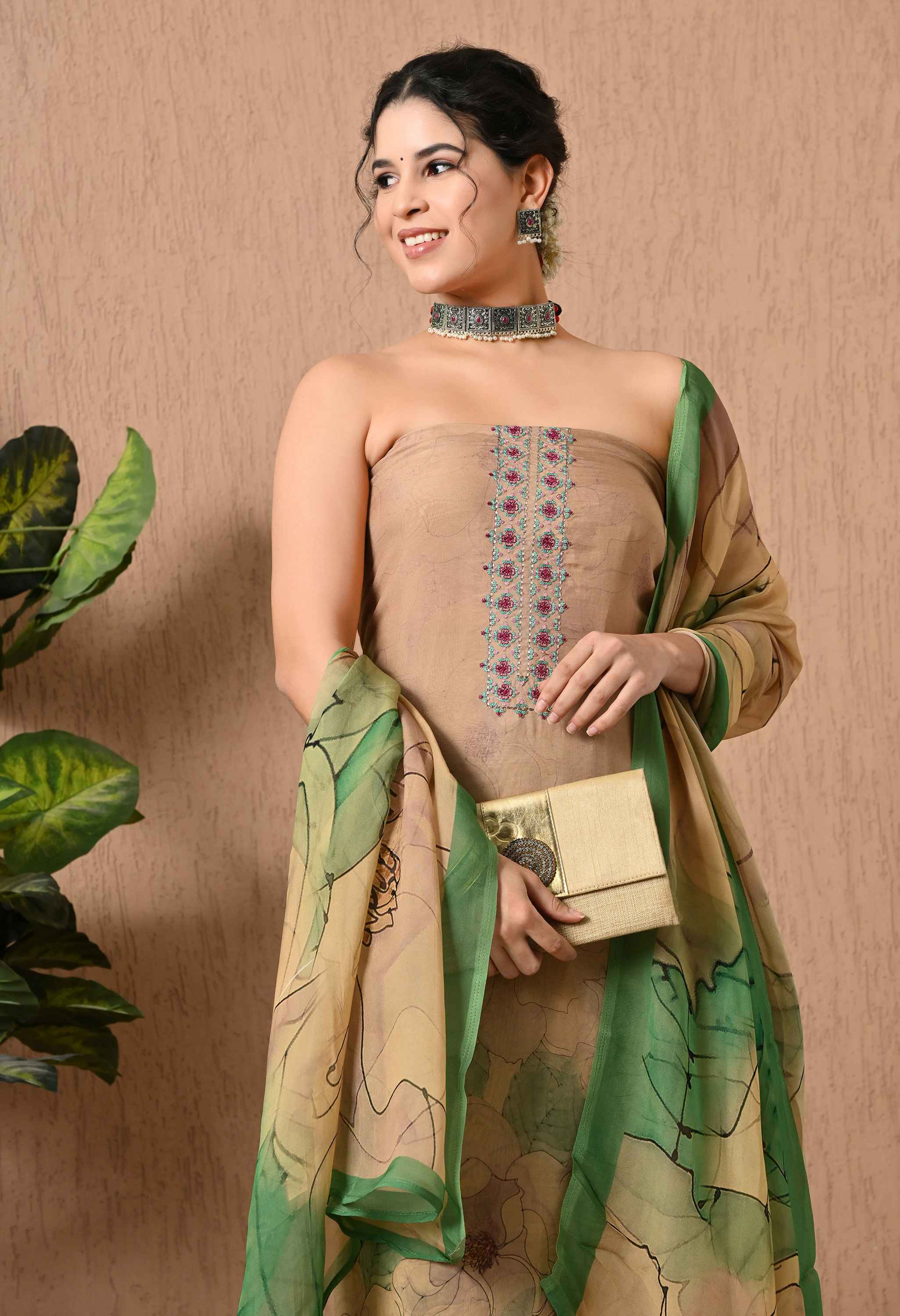 Buy Organza suit dupatta designs
