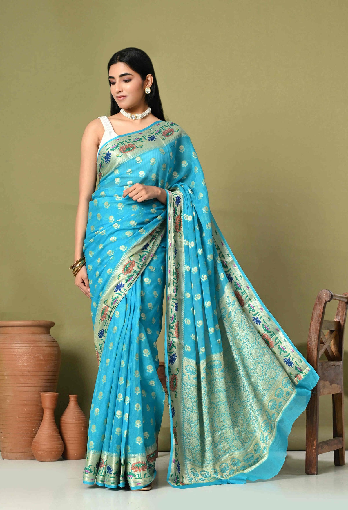 Buy Pure Chiffon Saree For Women Online 



